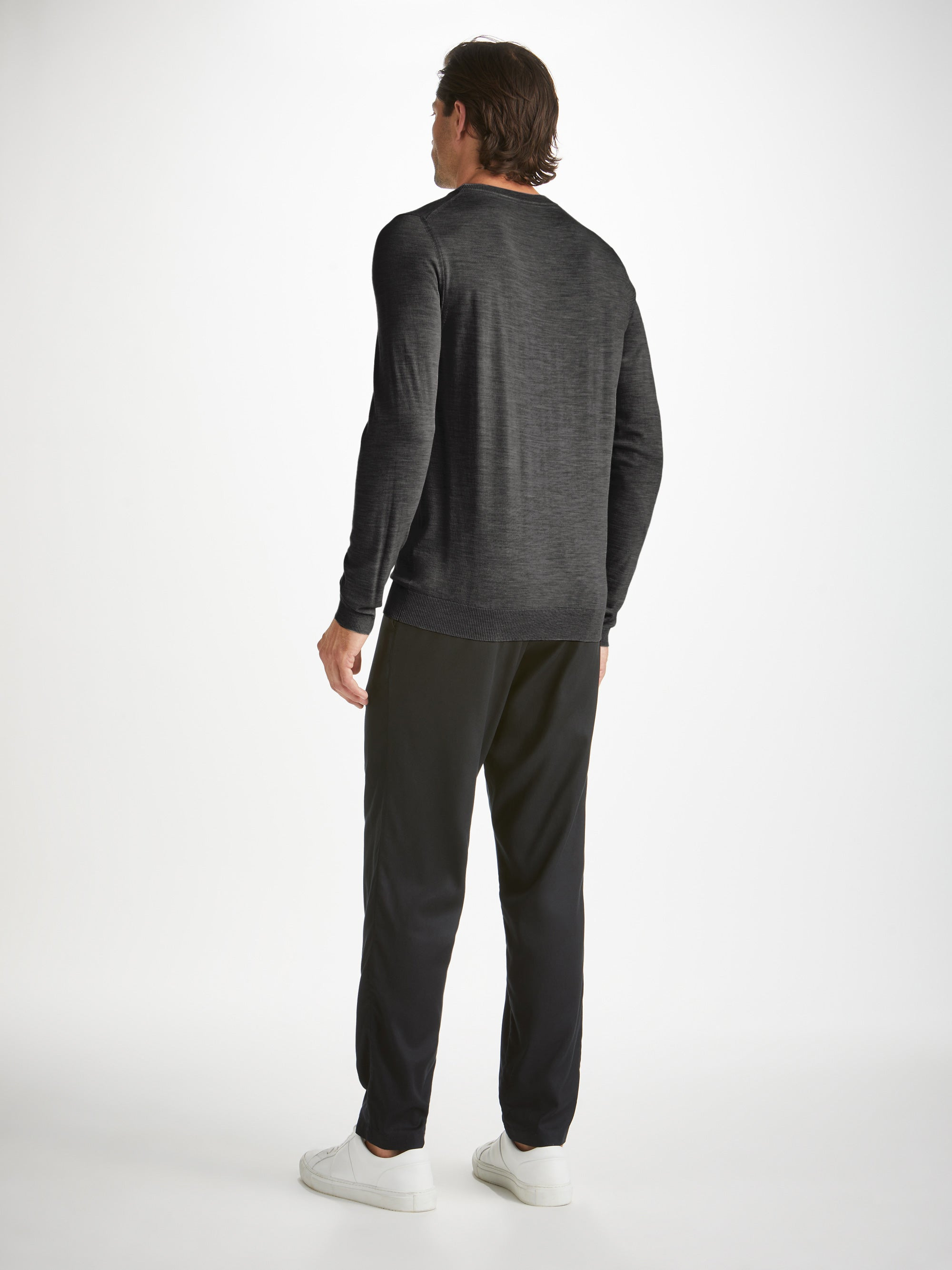 Men's Sweater Orson Merino Wool Charcoal - 4