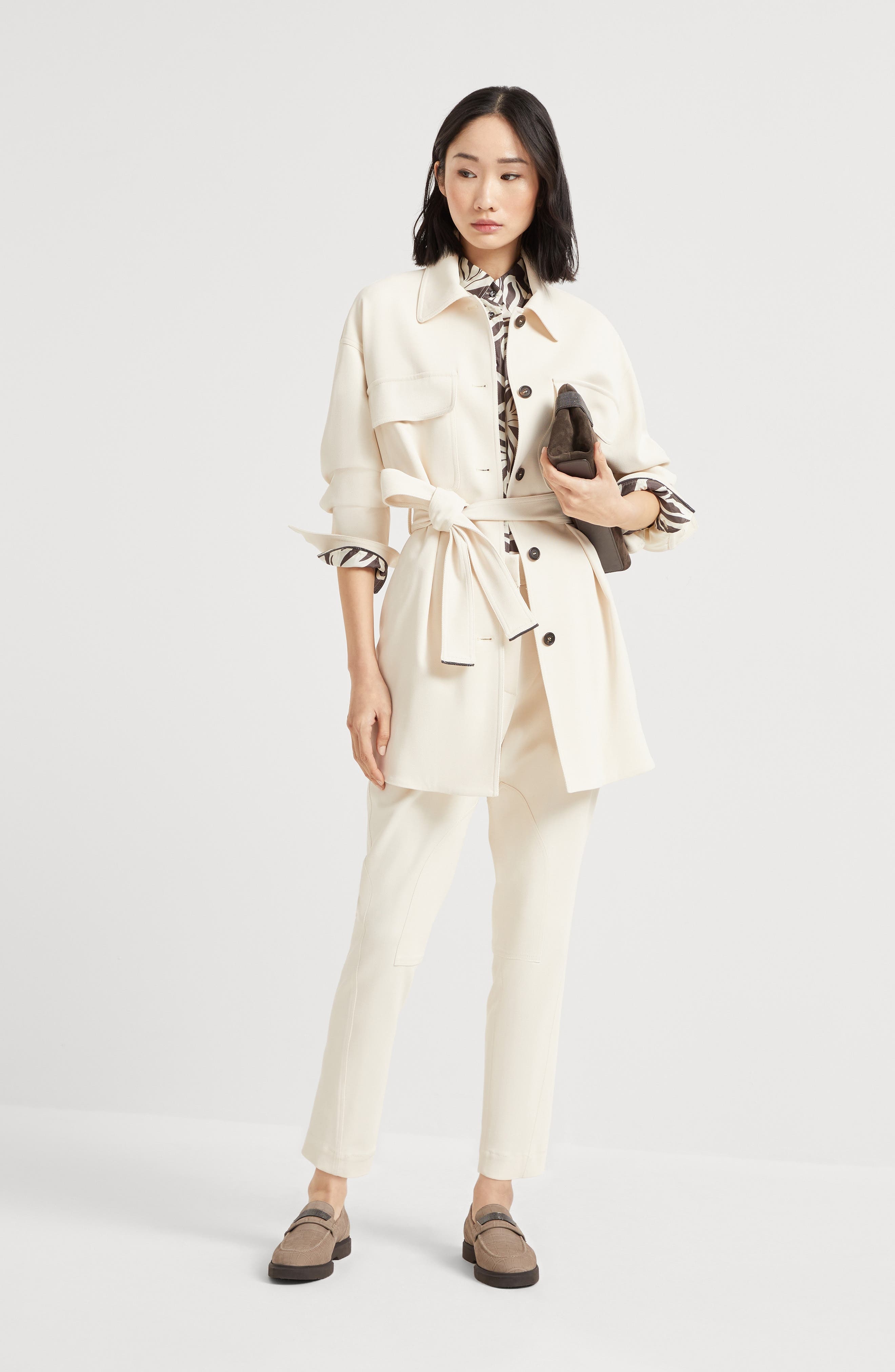 Brunello Cucinelli Twill blazer with monili in Panama at Nordstrom - 6