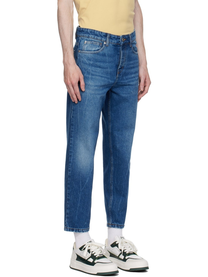Blue Tapered Fit Jeans 2