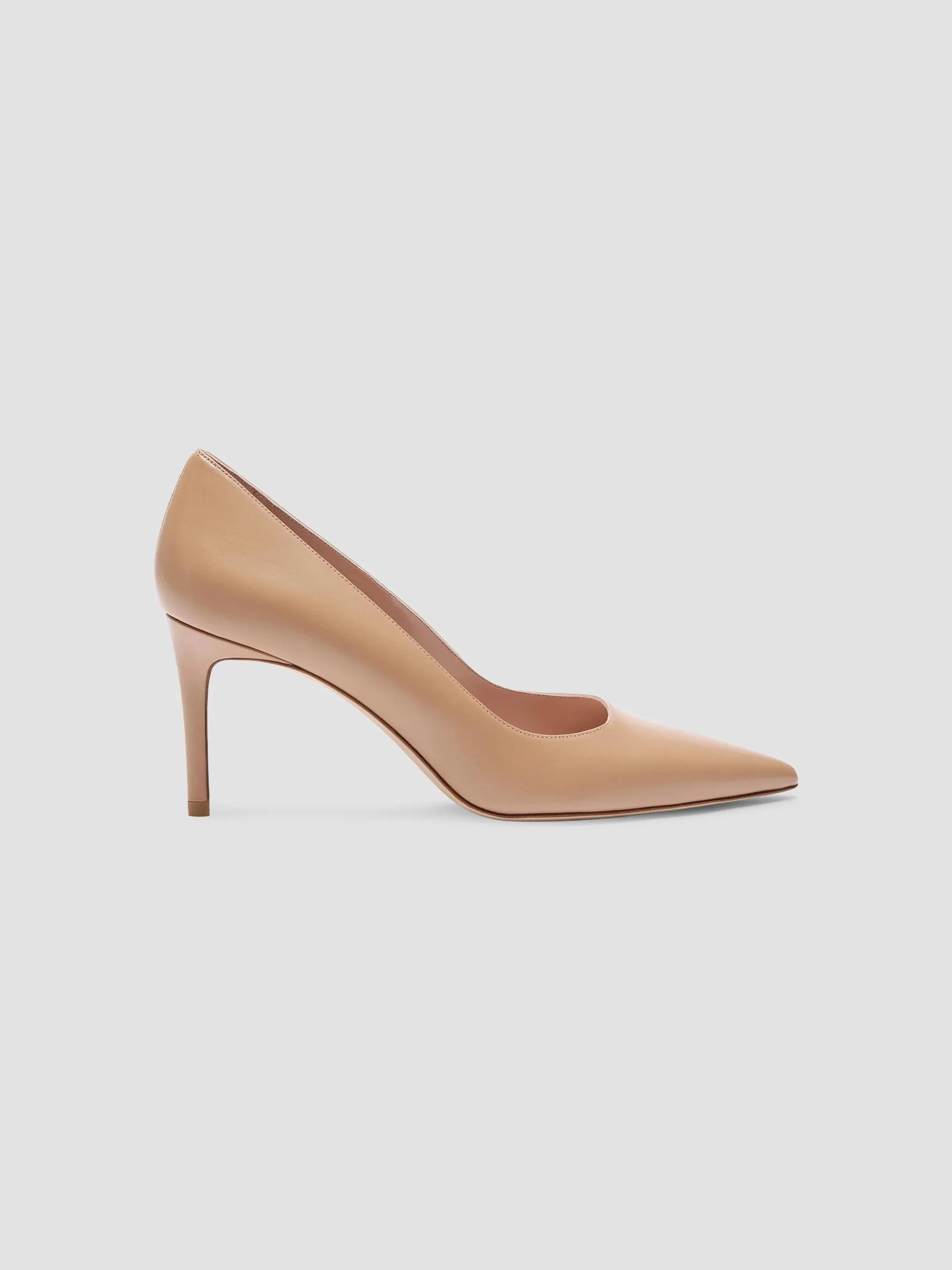 Women's Stuart Power 75MM Leather Pumps - Adobe - 1
