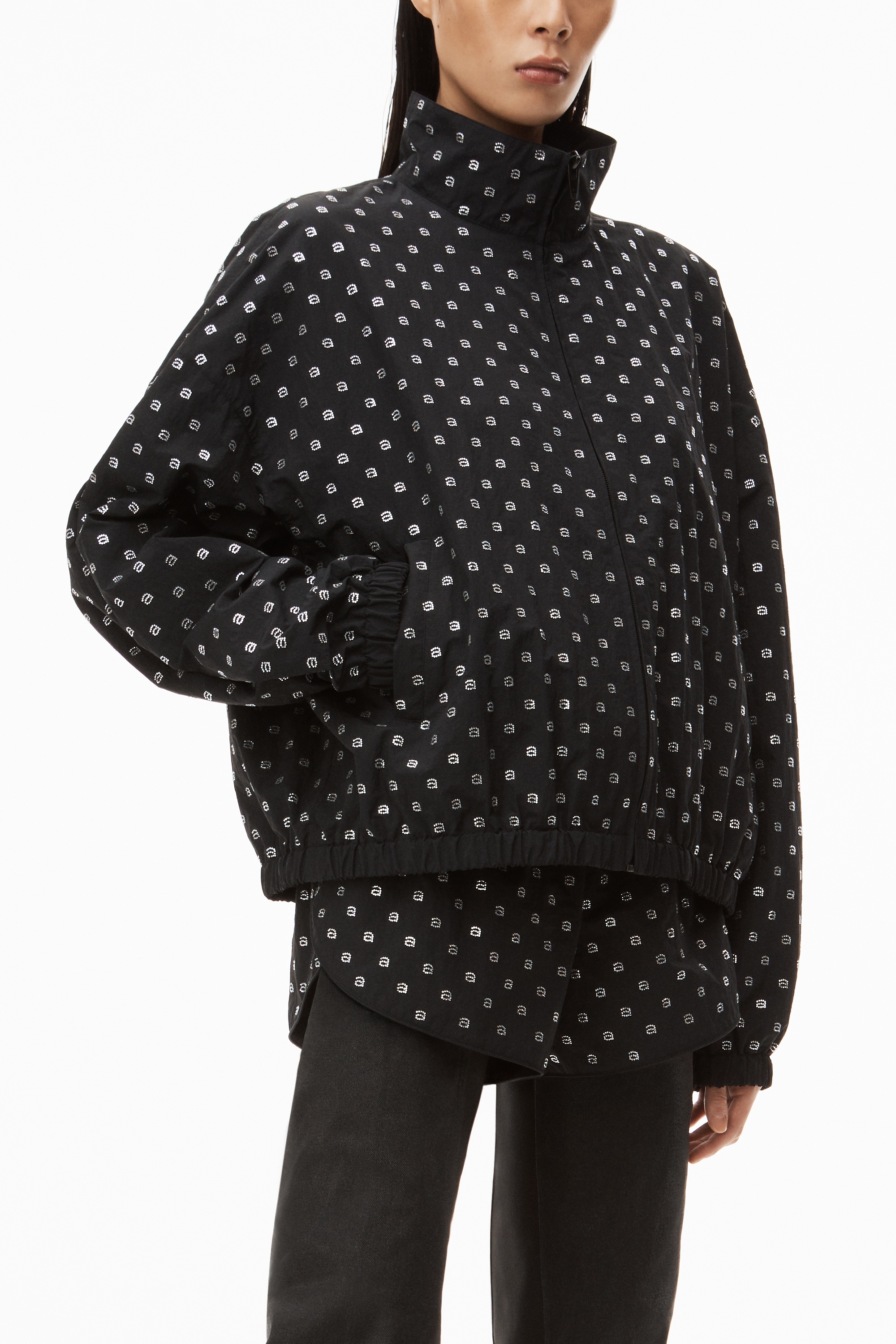 HOTFIX COACHES JACKET IN CRINKLE NYLON - 3