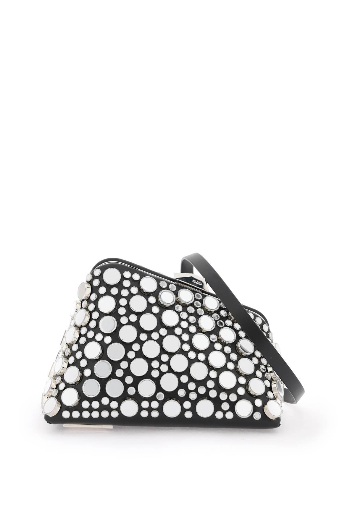 MINI MIDNIGHT CLUTCH WITH MIRRORED STUDS - 1