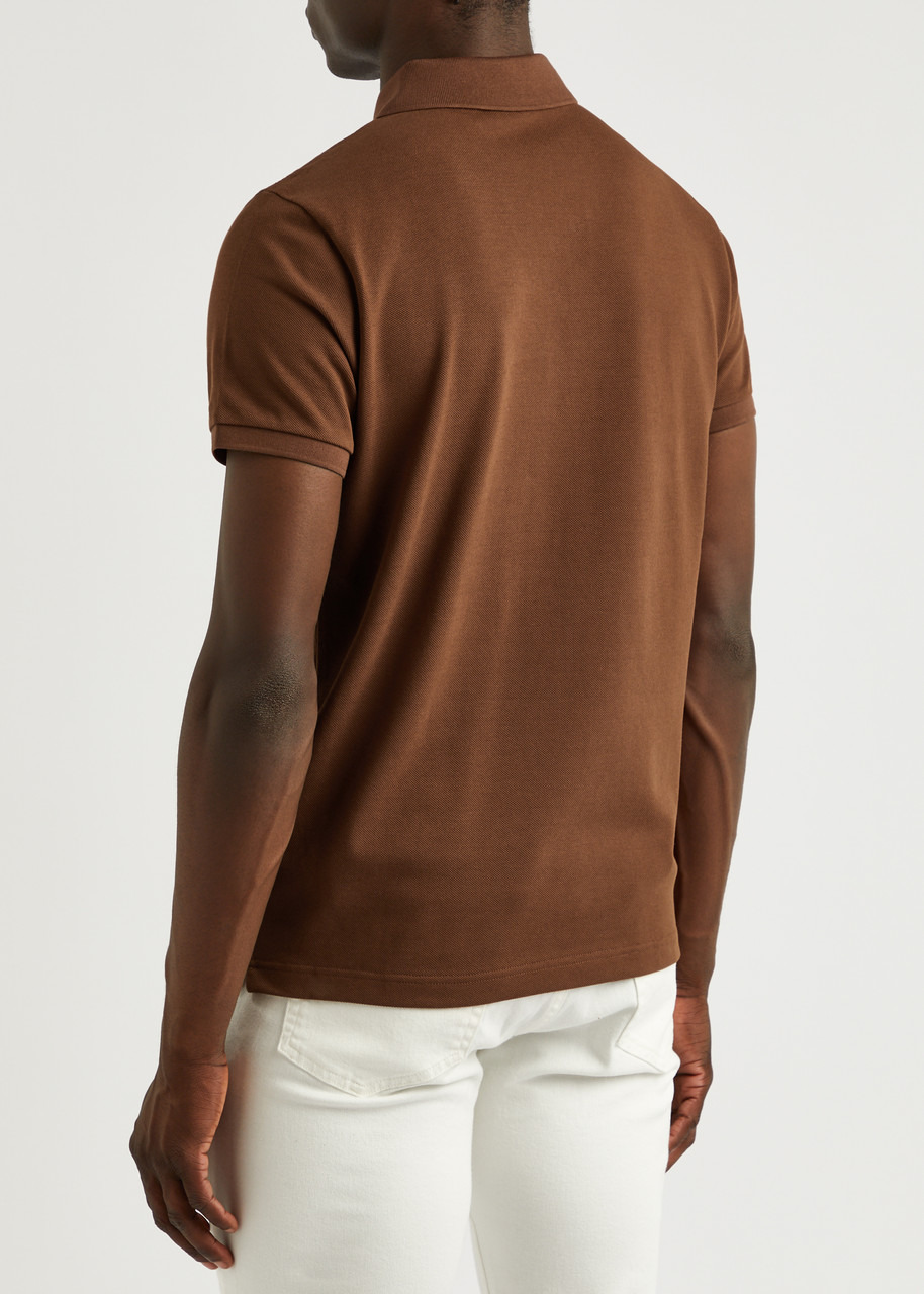 Logo piqué cotton polo shirt - 3