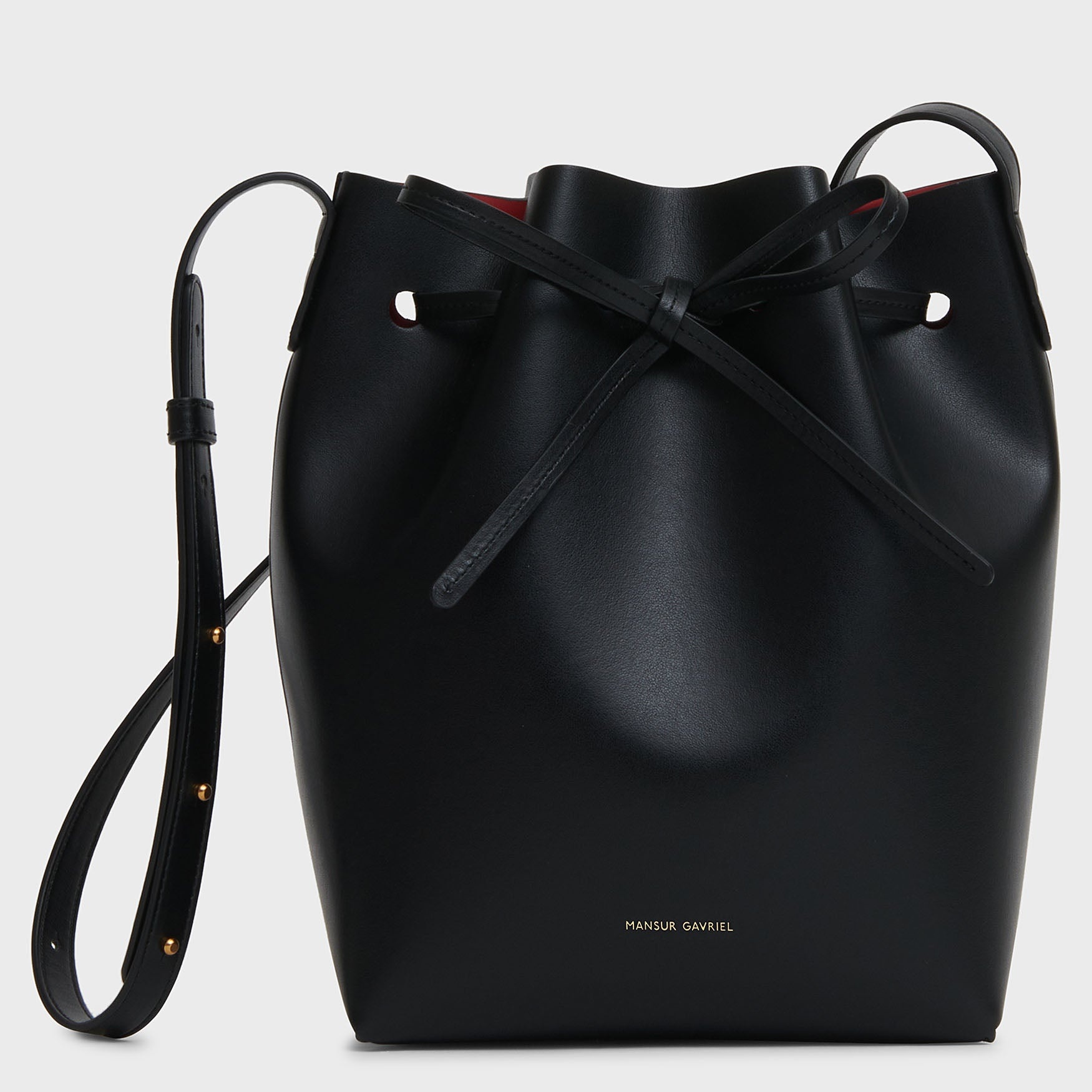 VEGAN APPLE LEATHER BUCKET BAG - 1