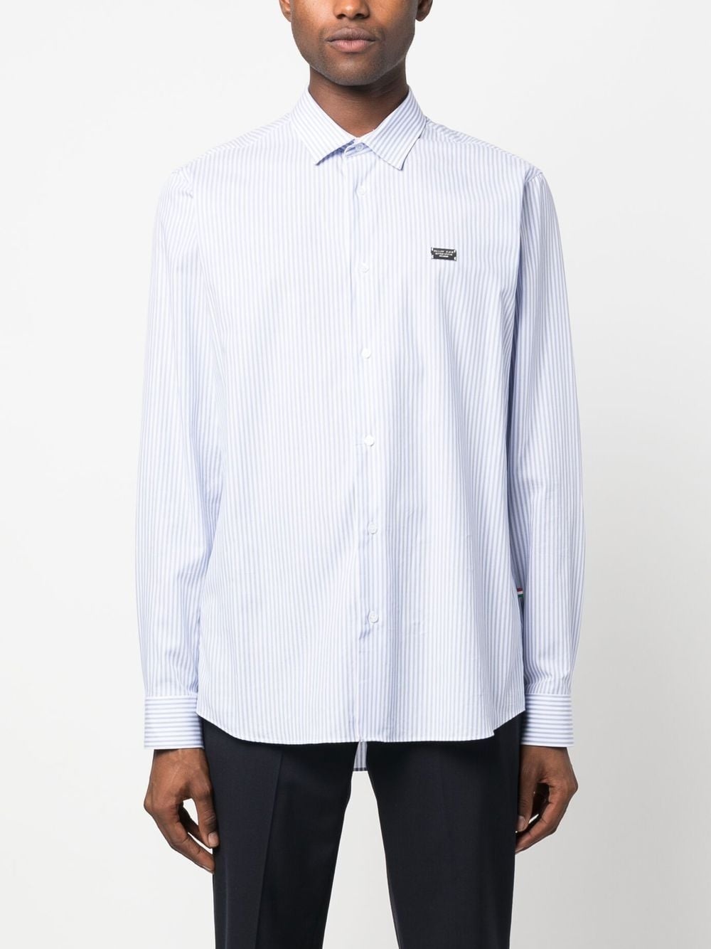 graphic-print striped shirt - 3