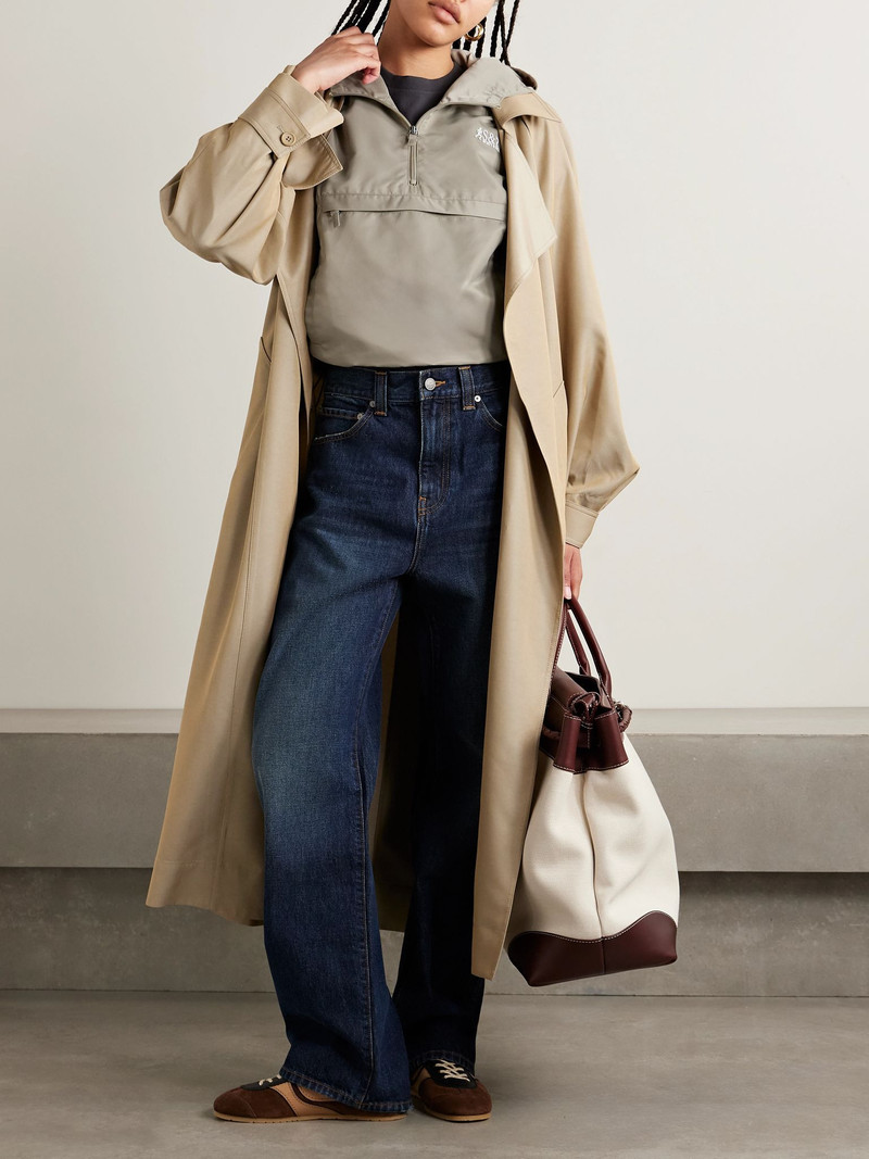 Sporty & Rich Devi hooded shell jacket Mushroom outlook
