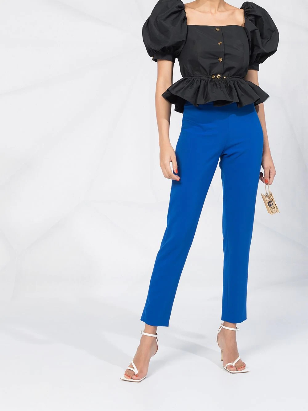 slim cropped trousers - 2