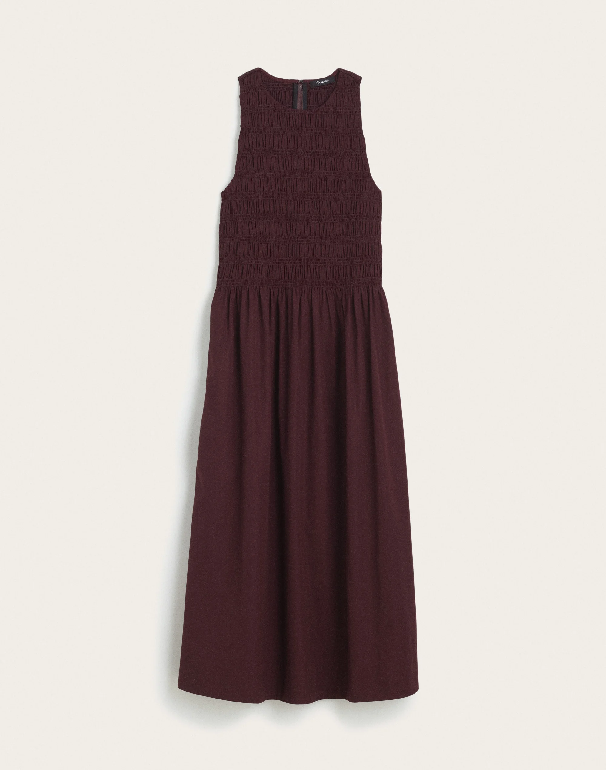Smocked Racerback Midi Dress - 1