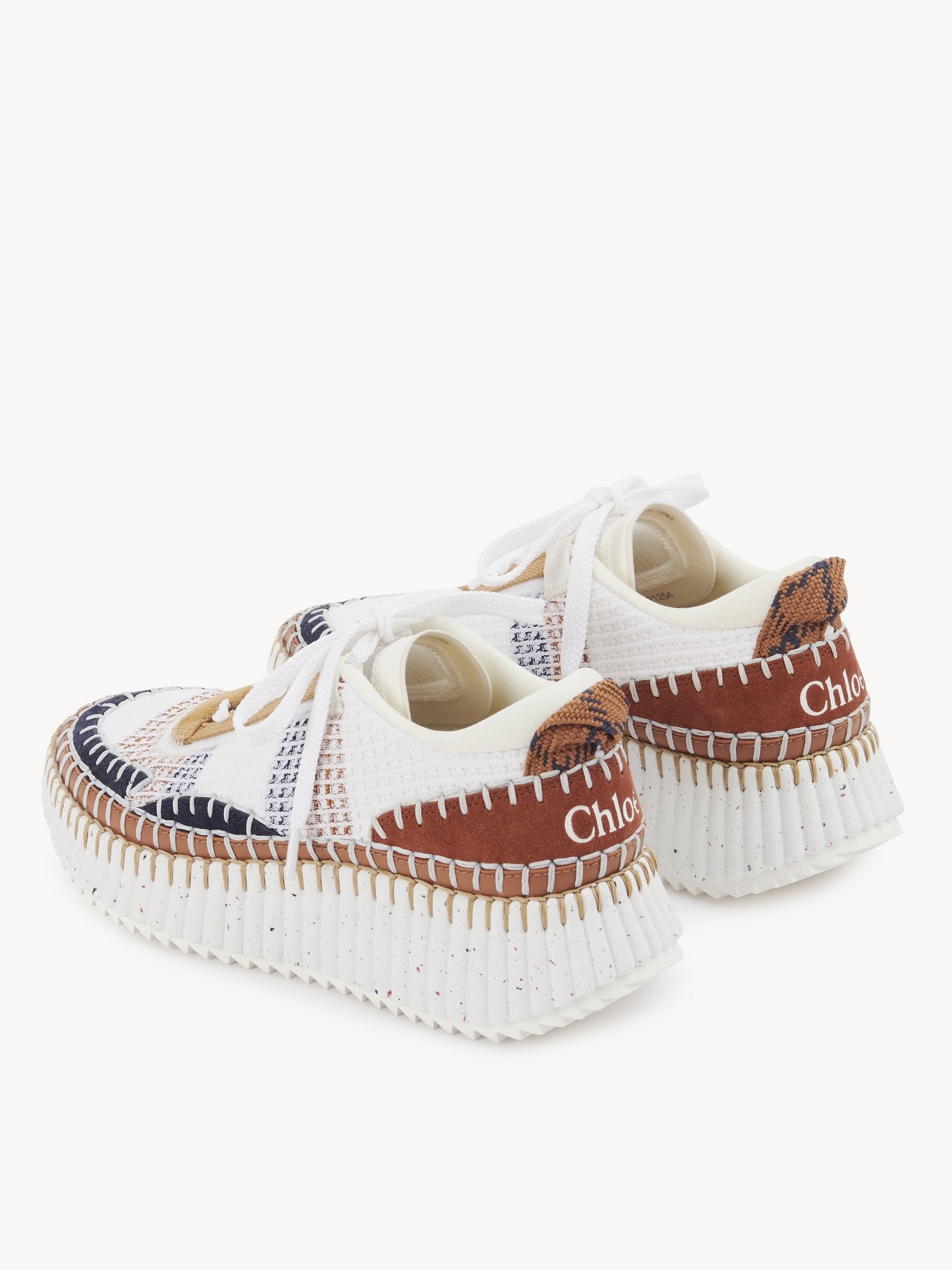 シューズ・サンダルその他 Chloe Natural Nama trainer in recycled nylon Chloé NAMA SNEAKER | REVERSIBLE