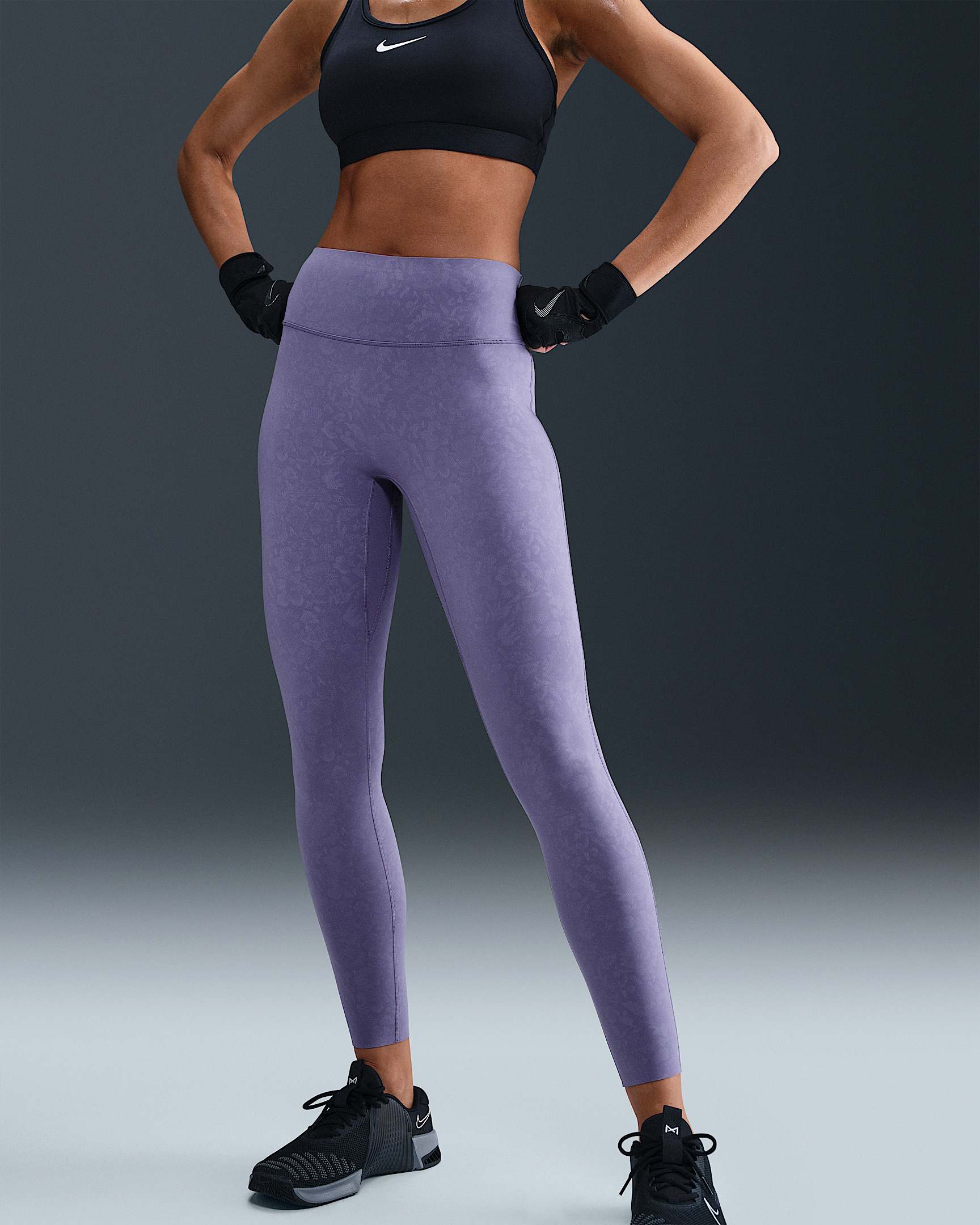 Nike Universa Women's Medium-Support High-Waisted 7/8 Floral Leggings - 2