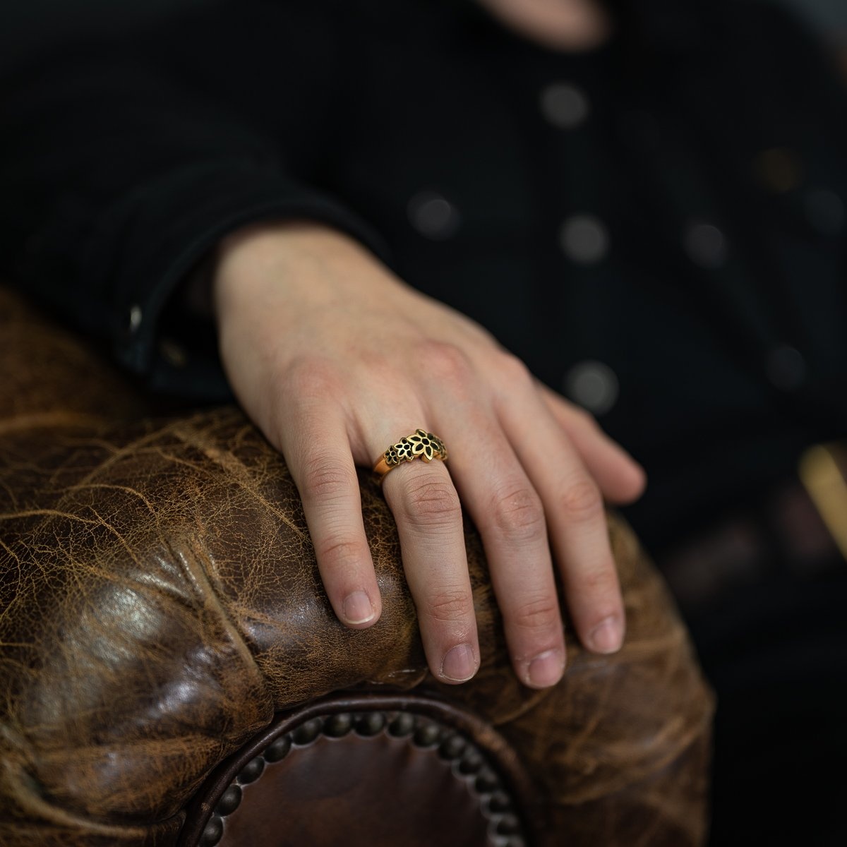 Iron Heart PY-18-SM GOOD ART HLYWD Model 18 Ring Small - 22k