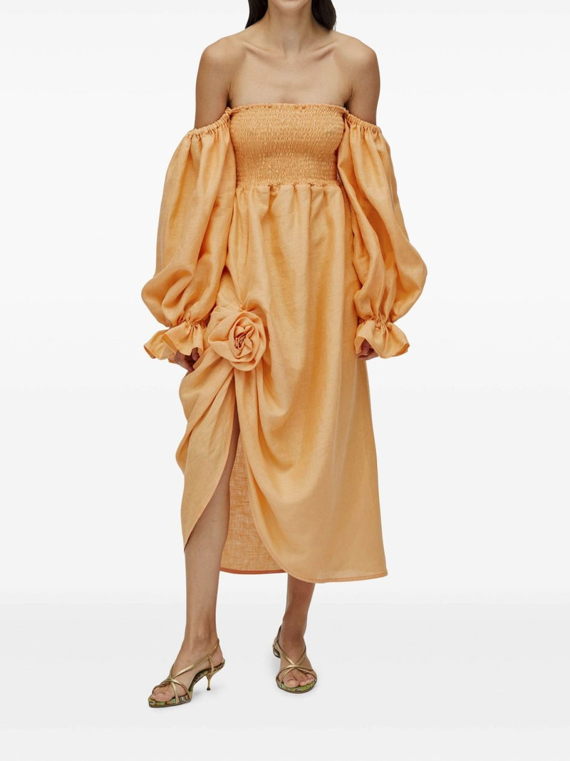 SLEEPER Atlanta off-the-shoulder smocked dress outlook