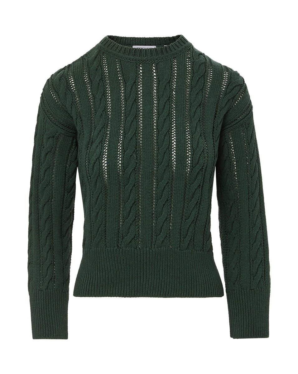 ELEANOR CABLE-KNIT SWEATER - 1