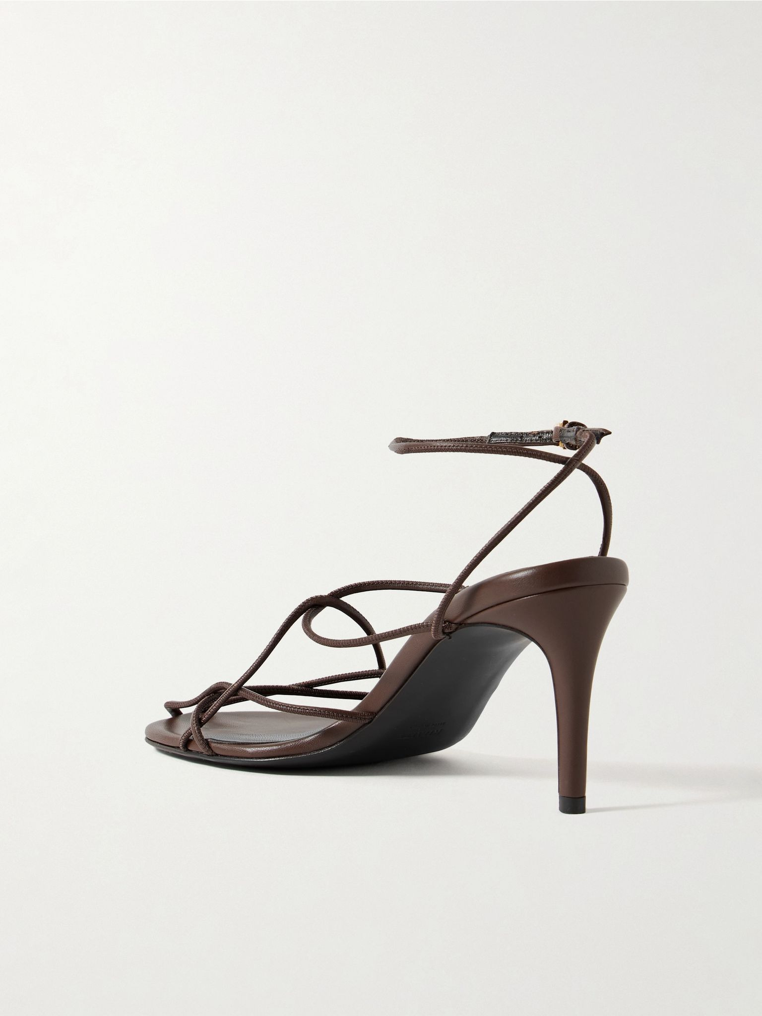 Loulou leather sandals Brown - 3