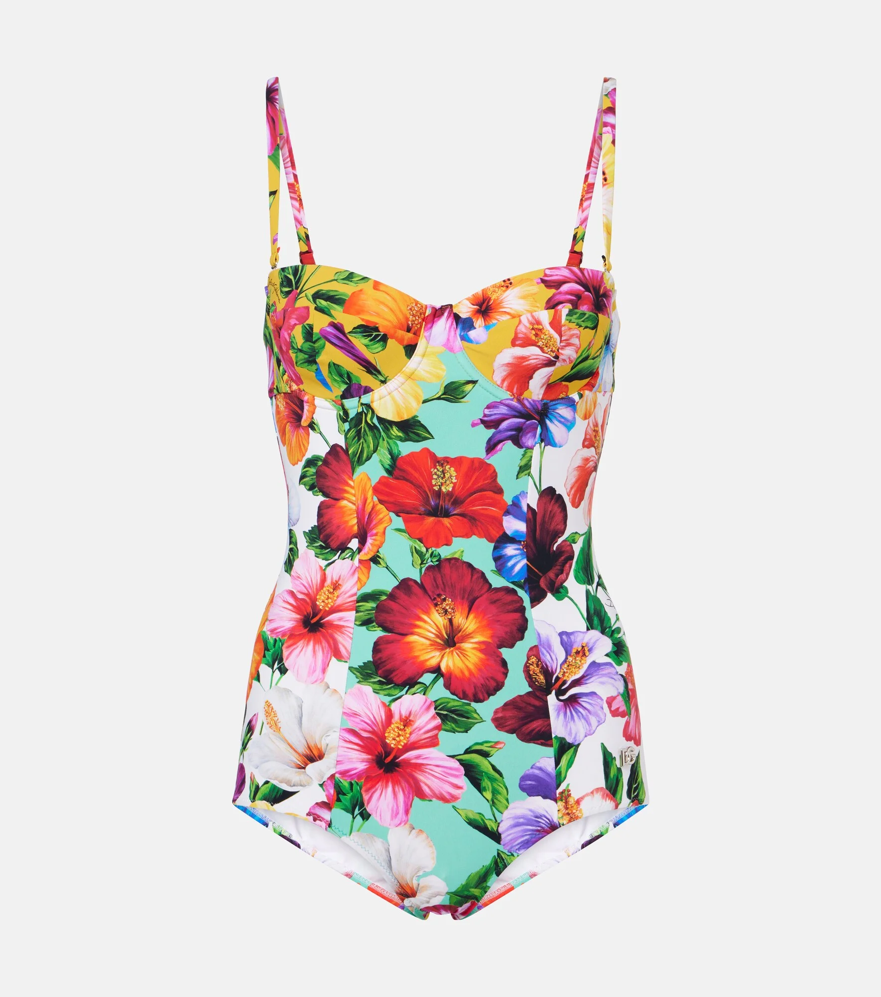 Floral swimsuit - 1