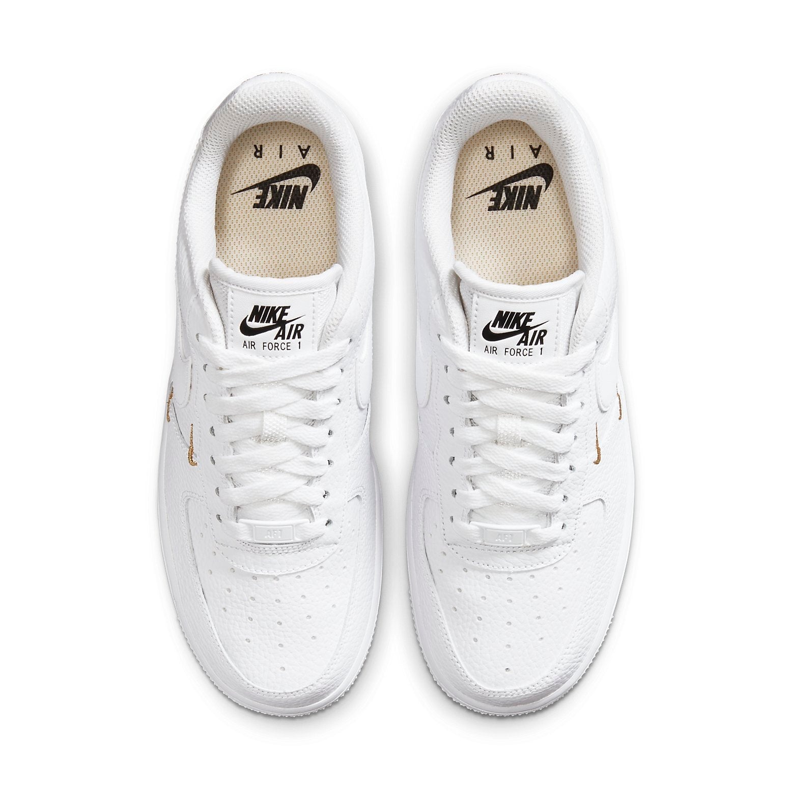 (WMNS) Nike Air Force 1 '07 Essential 'White Metallic Gold' CT1989-100 - 4