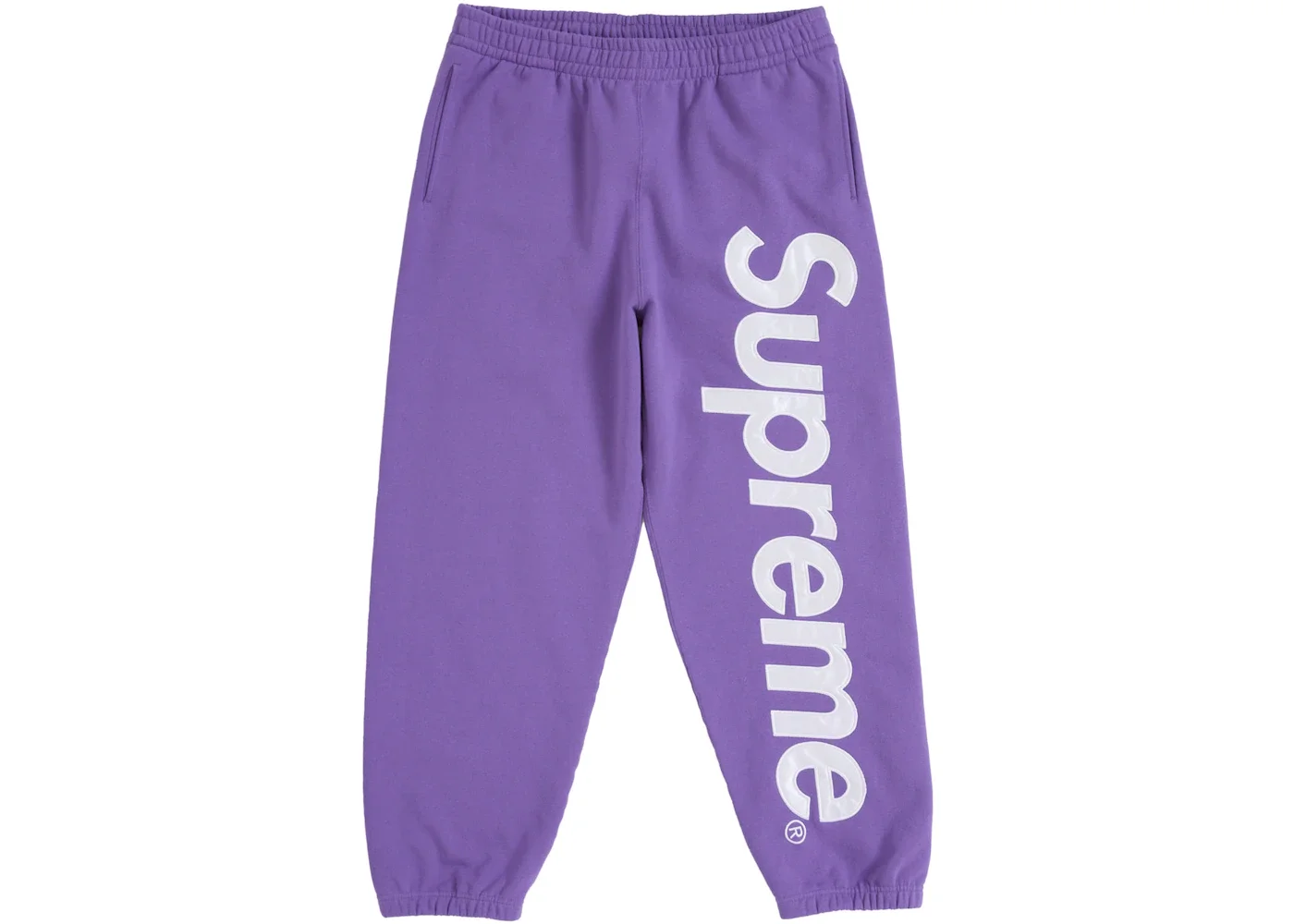 Supreme Satin Appliqué Sweatpant (FW25) Violet - 1