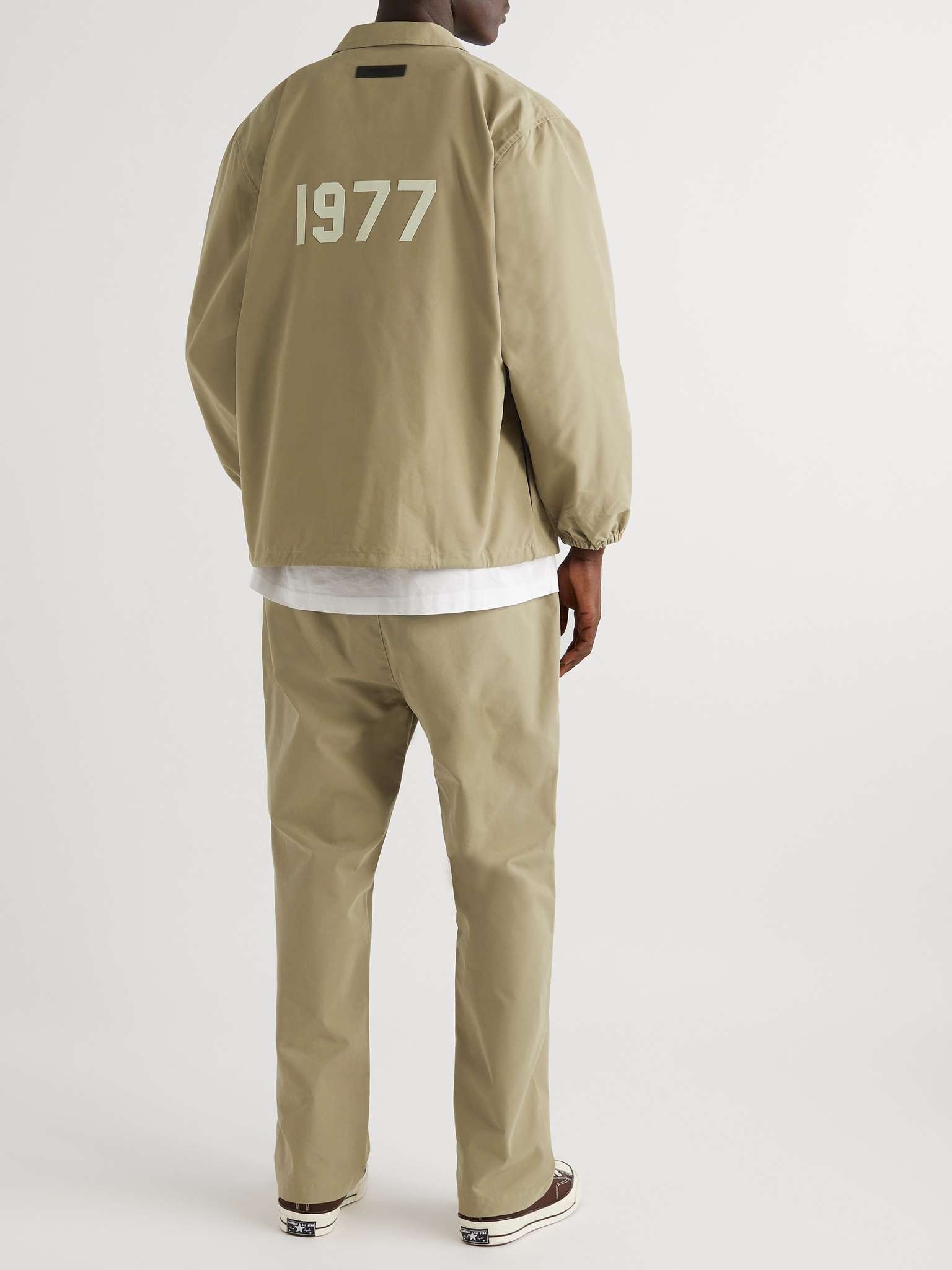 Logo-Flocked Cotton-Blend Coach Jacket - 2