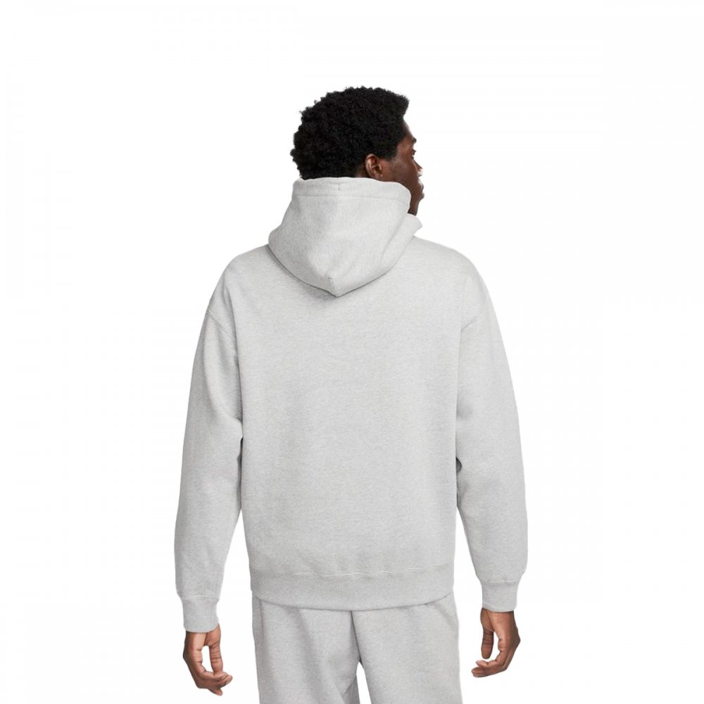 Solo Swoosh Fleece Hoodie "Dark Grey Heather" - 2