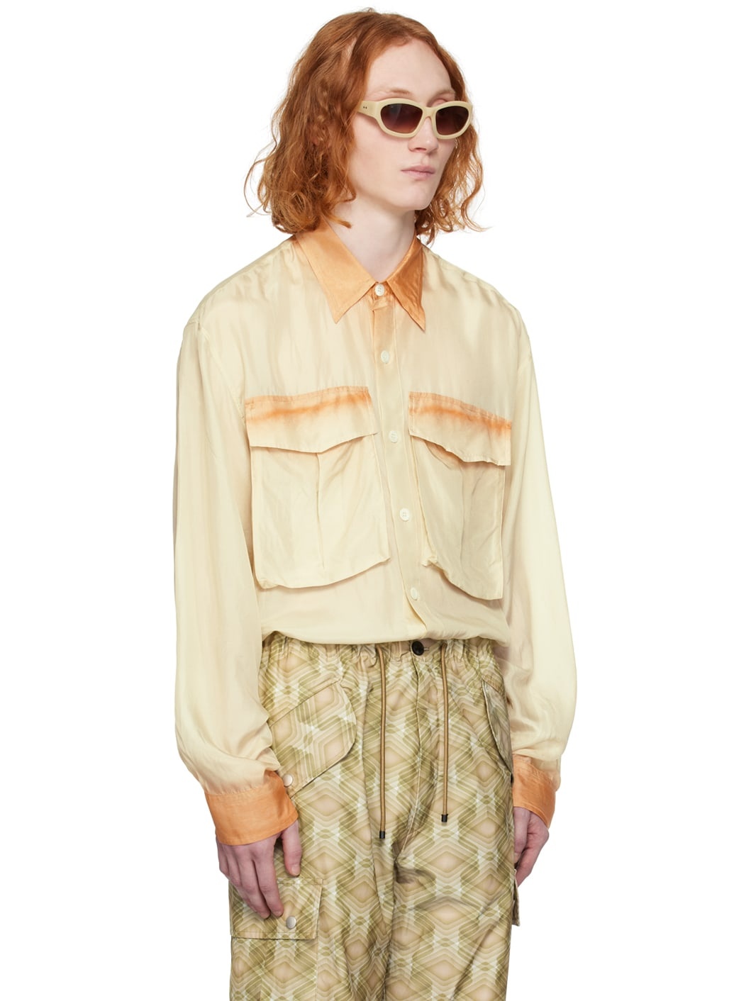 Orange Oversized Shirt - 2