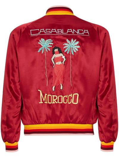 CASABLANCA Morocco embroidered bomber jacket outlook