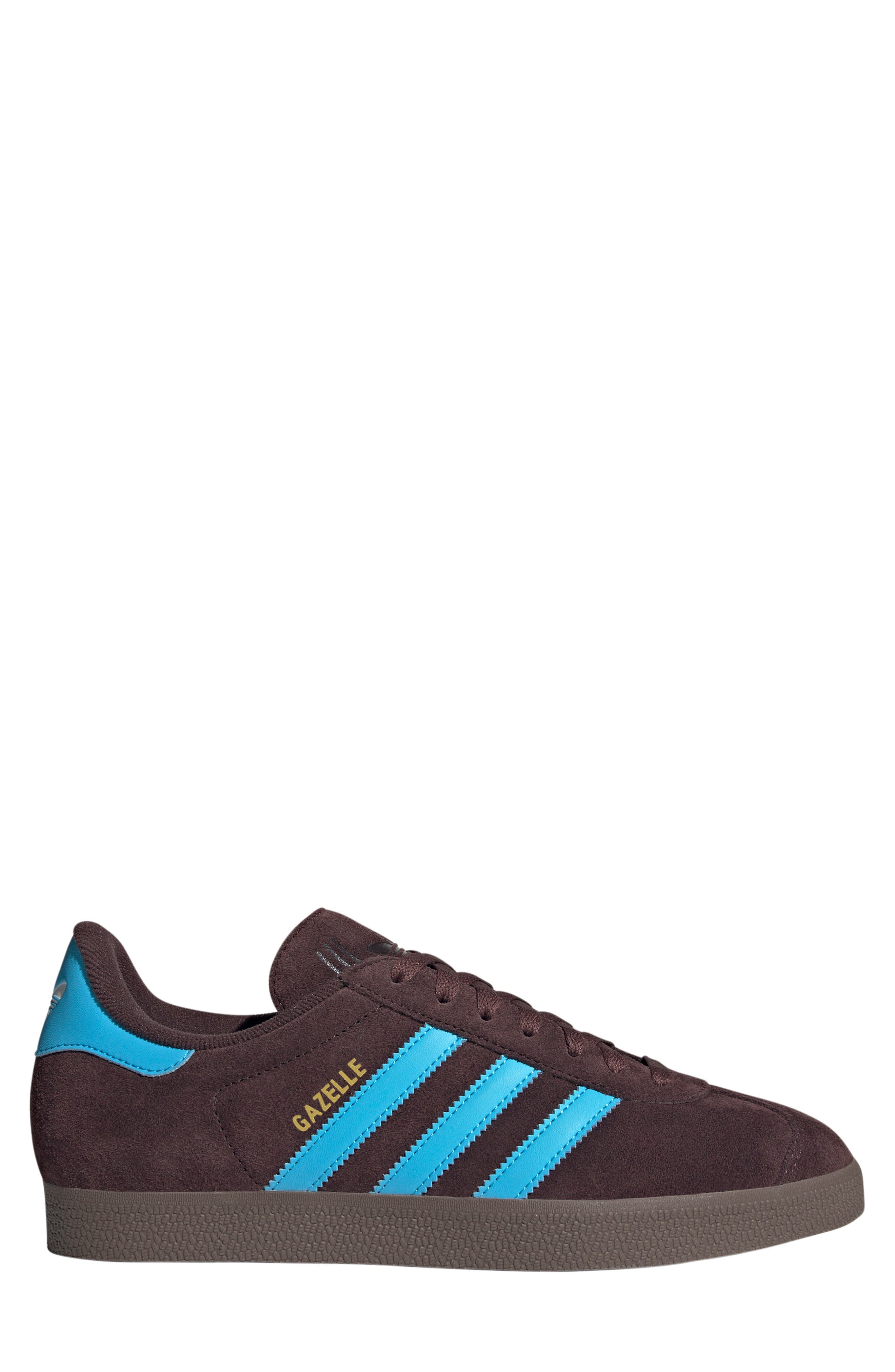 adidas Gazelle Sneaker in Shadow Brown/Sky Rush/White at Nordstrom - 3