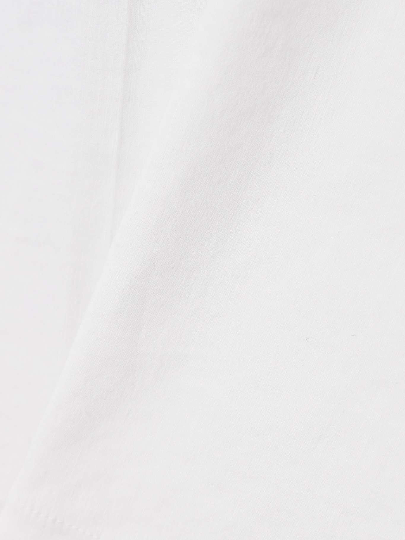 Terena cropped linen-blend wide-leg pants White - 5