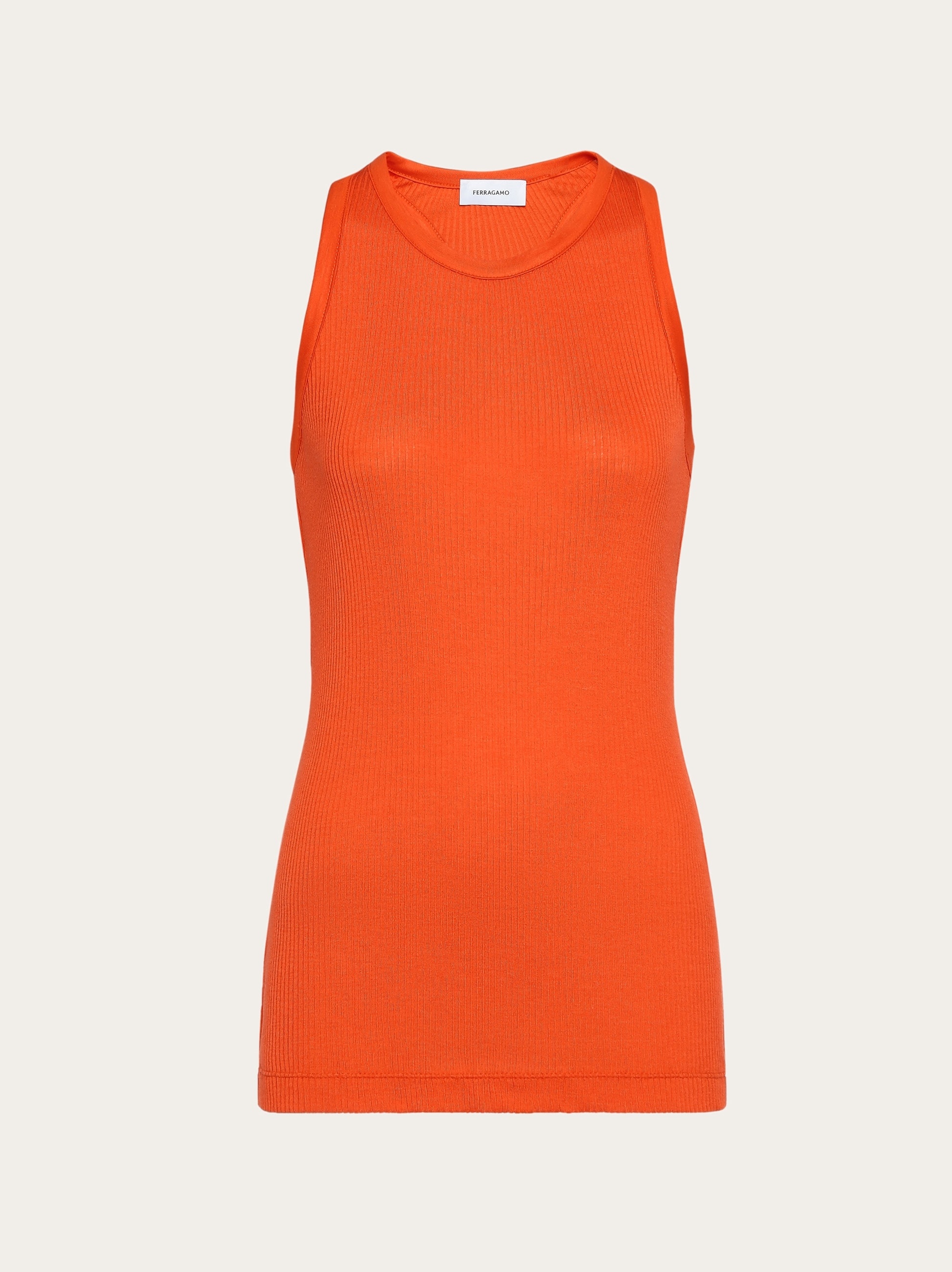 Sleeveless jersey top - 1