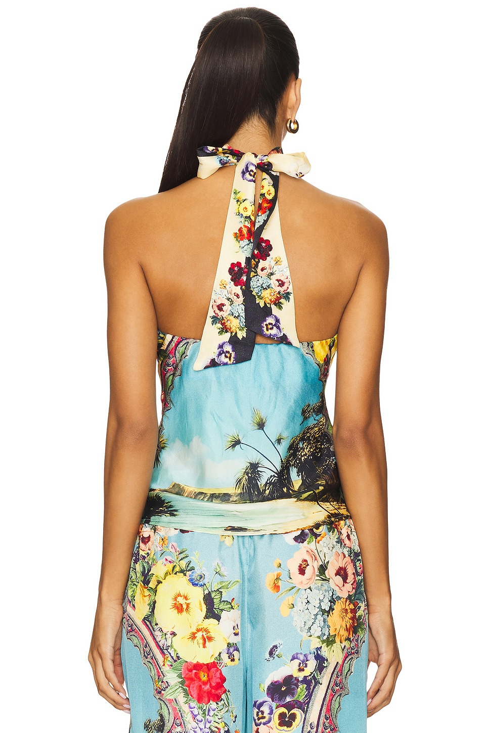 Cowl Neck Halter Top - 3