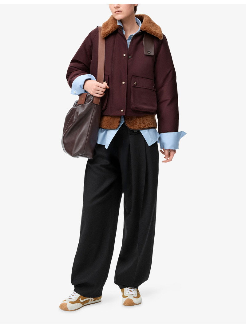 Loewe Pleated Adjustable-Belt Wool Trousers outlook