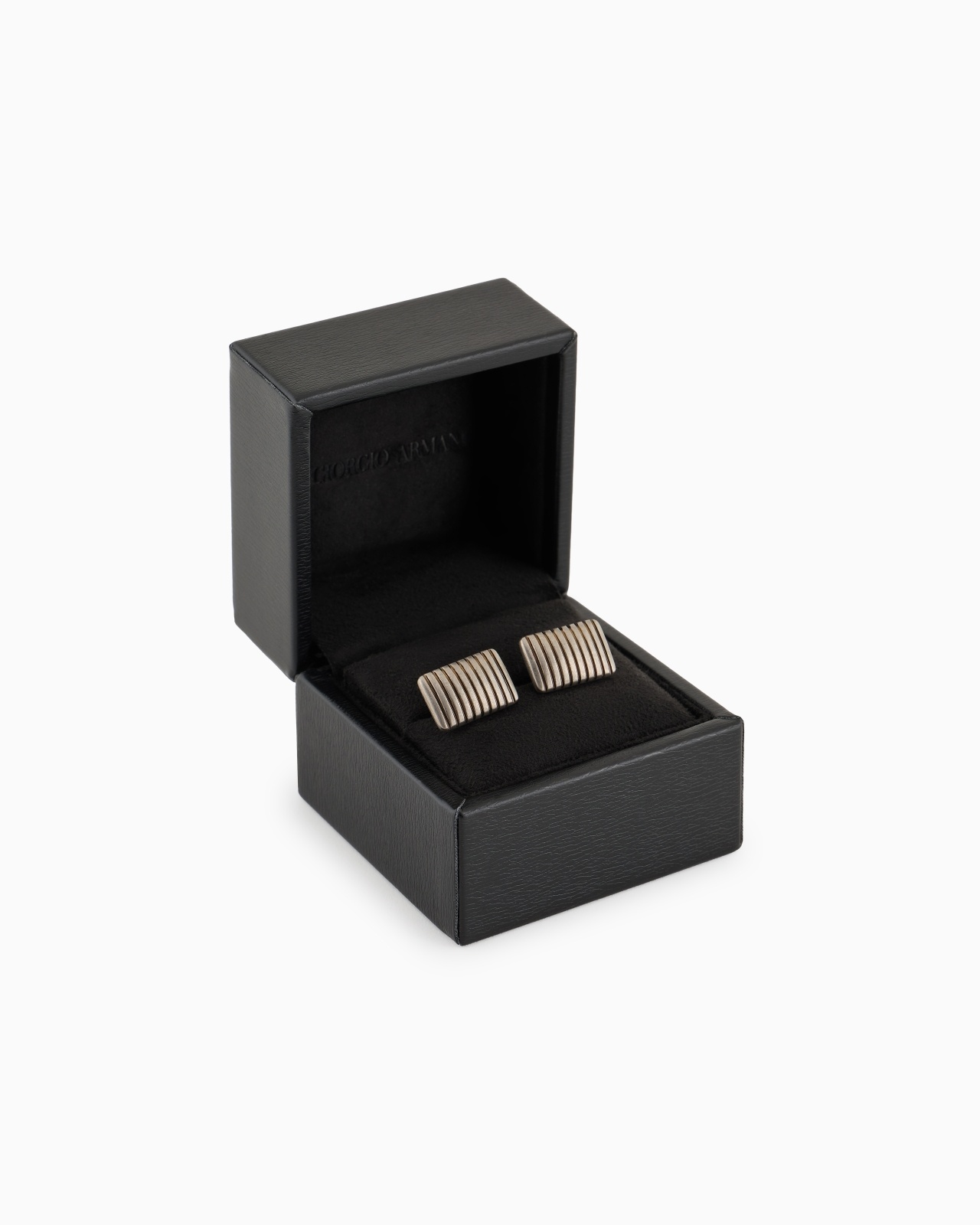 STERLING SILVER STRIPED-EFFECT CUFFLINKS - 3
