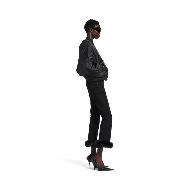 Women's Bomber Jacket in Black 3