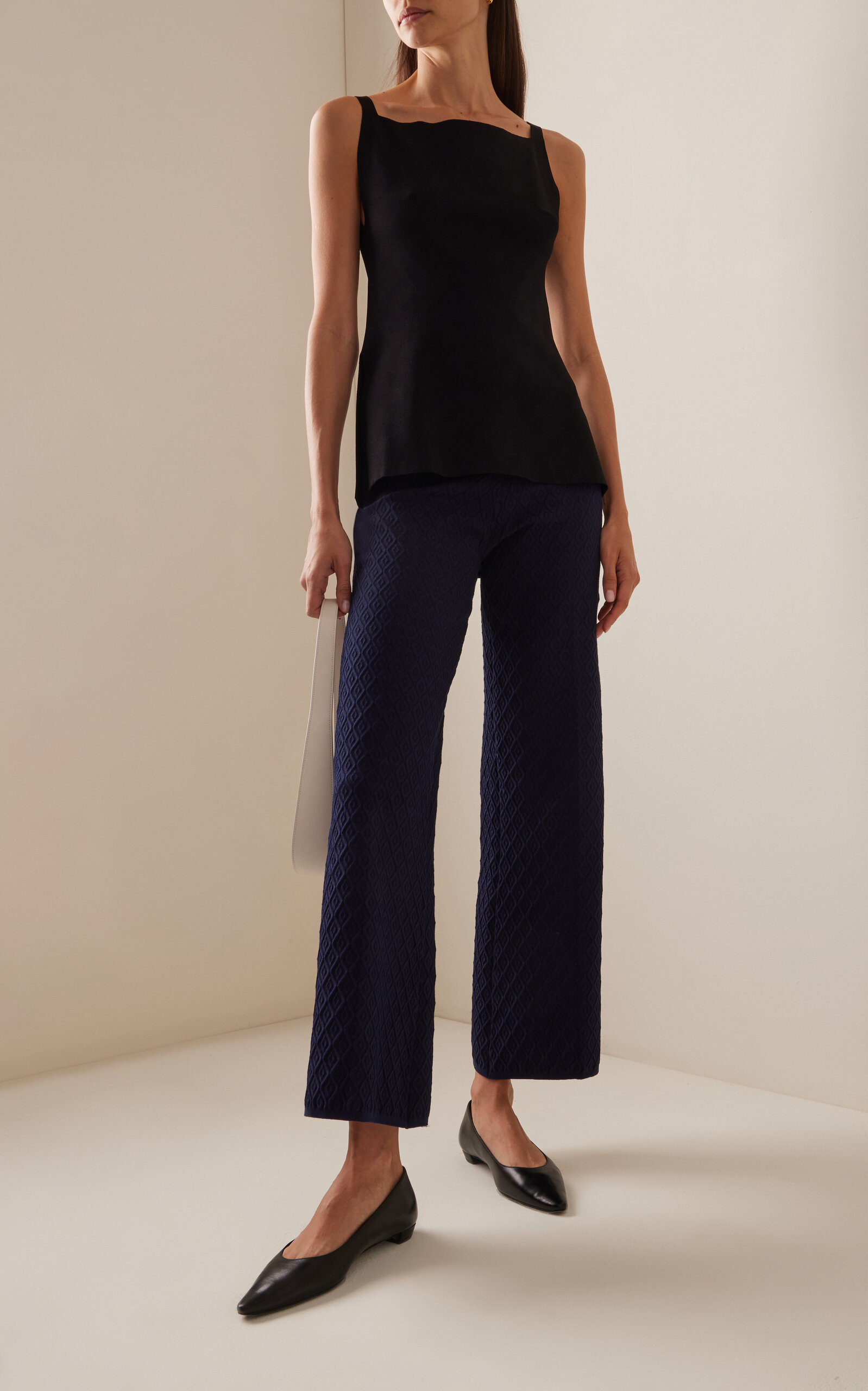 Exclusive Harry Knit Wide-Leg Pants blue - 2