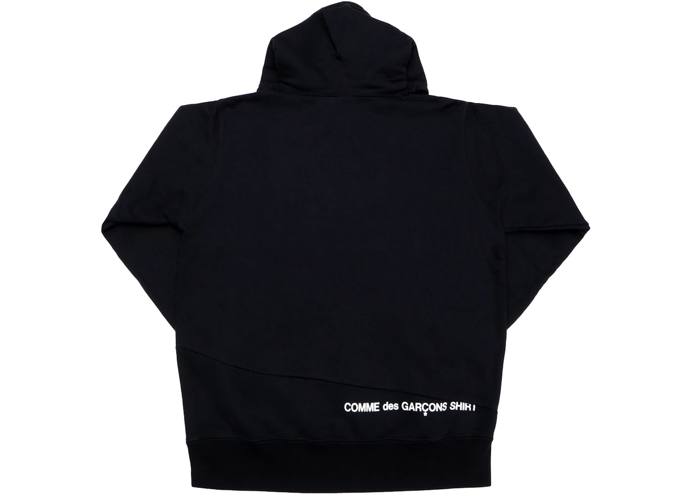 Supreme Comme des Garcons SHIRT Split Box Logo Hooded Sweatshirt Black - 2