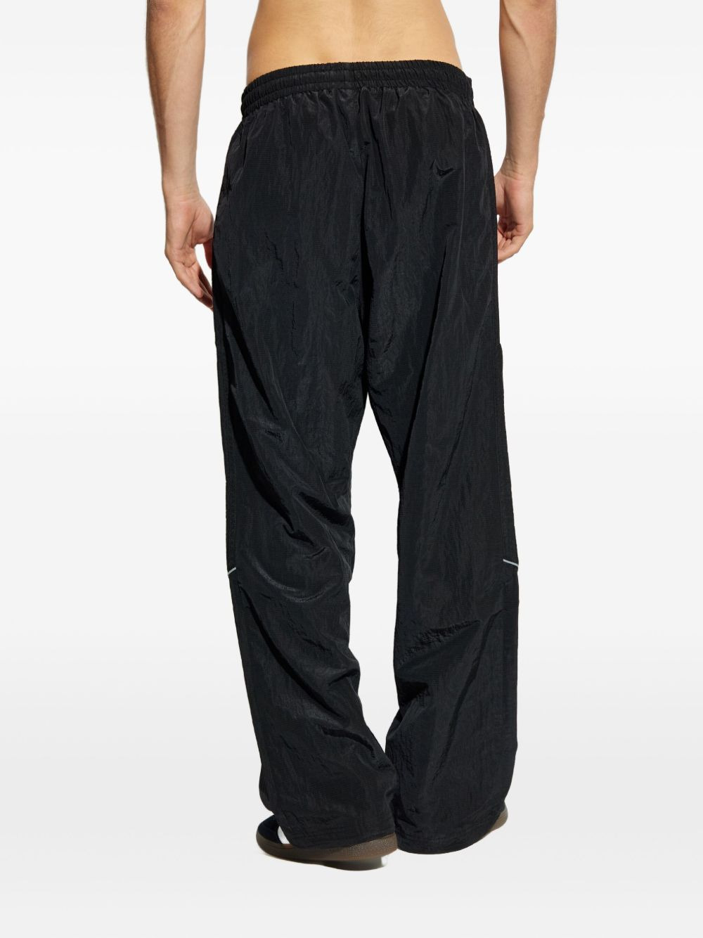 elasticated curved-line trousers - 3