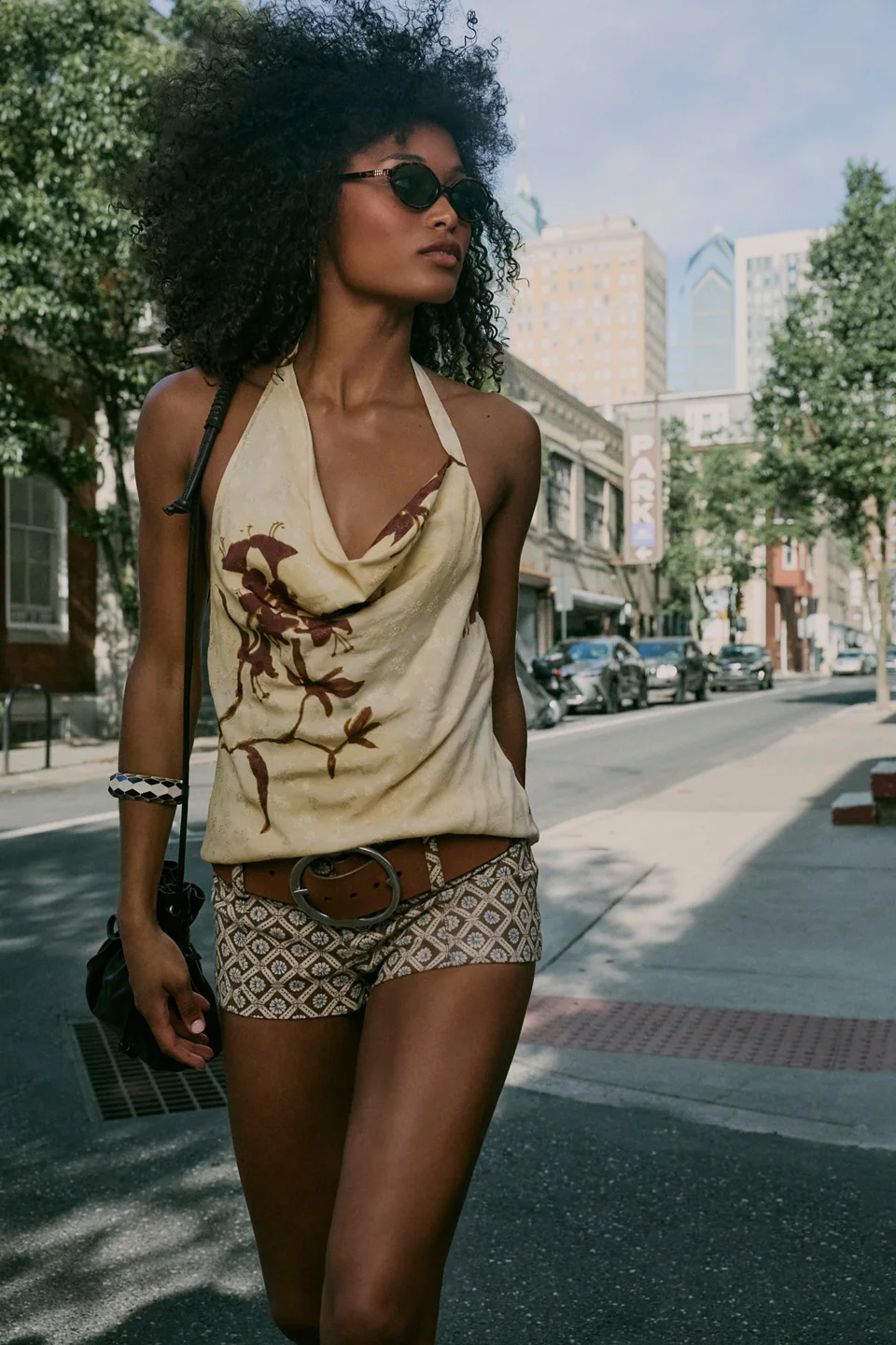 Amalina Printed Halter Top - 1