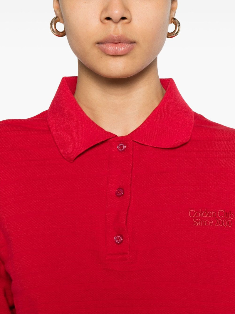 Golden Club-embroidered polo top 5