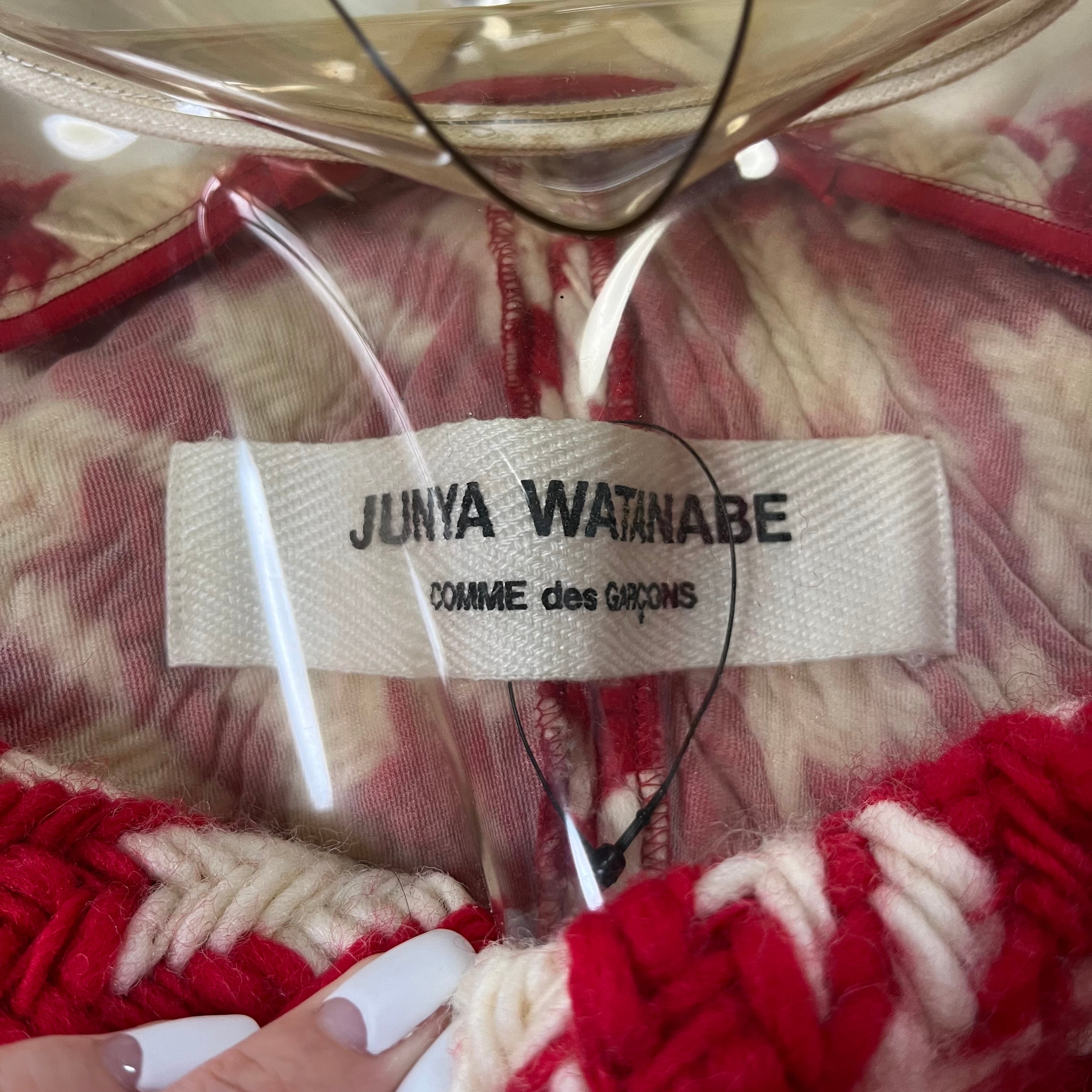 JUNYA WATANABE Fall Winter 2001 PVC Houndstooth Knit Top - 4