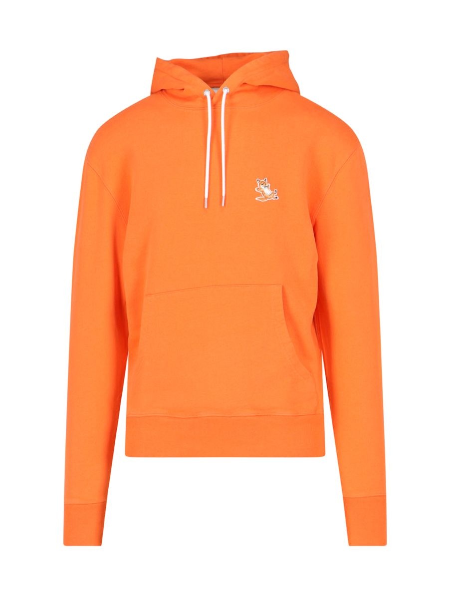 パーカー・フーディ MAISON KITSUNE Men Hoodies IU00355KM0001 P851 Orange BOLD FOX HEAD PATCH OVERSIZE HOODIE | Maison Kitsuné