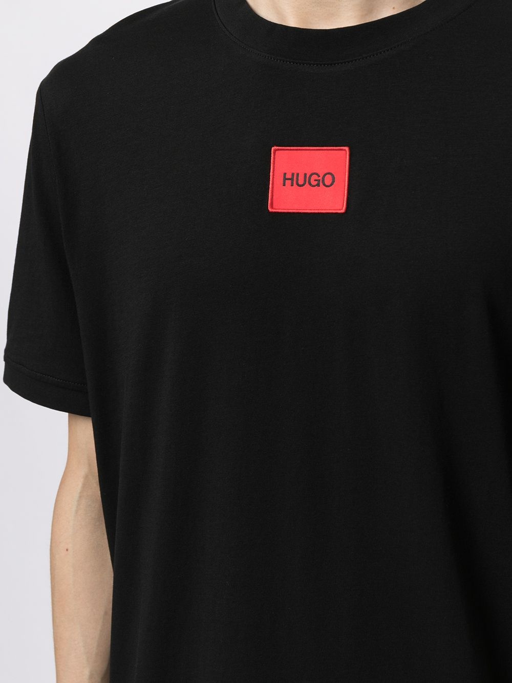 logo-patch cotton T-shirt - 5