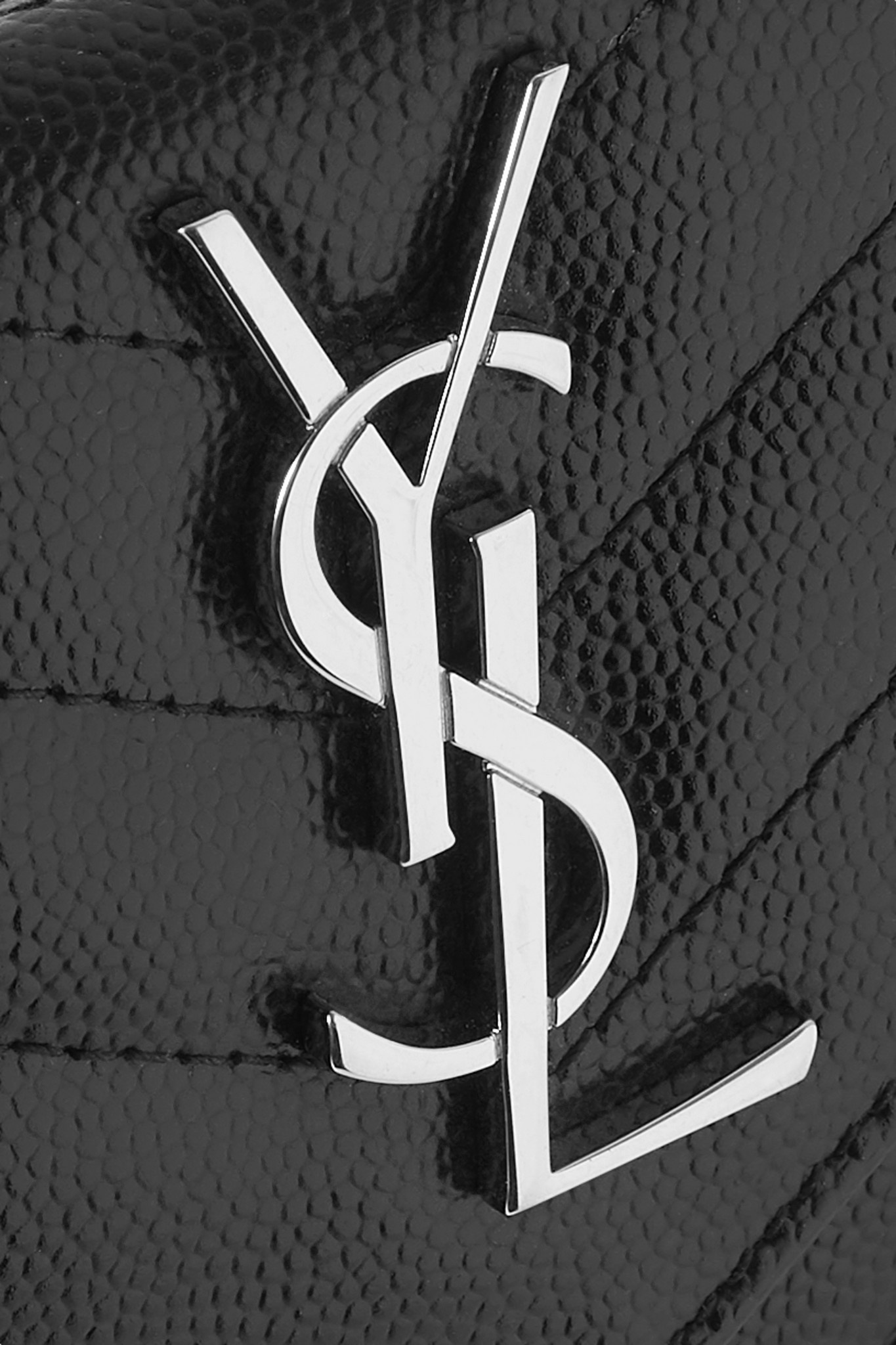 Monogramme quilted textured-leather wallet - 4