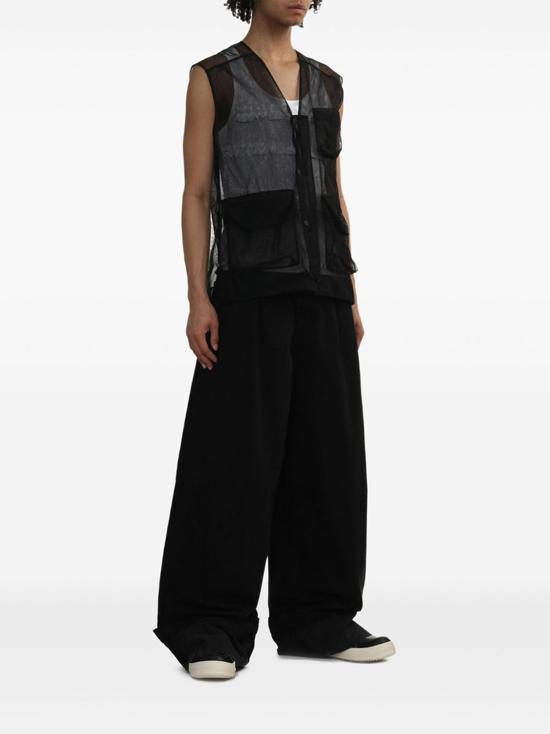 Simone Rocha semi-sheer waistcoat outlook