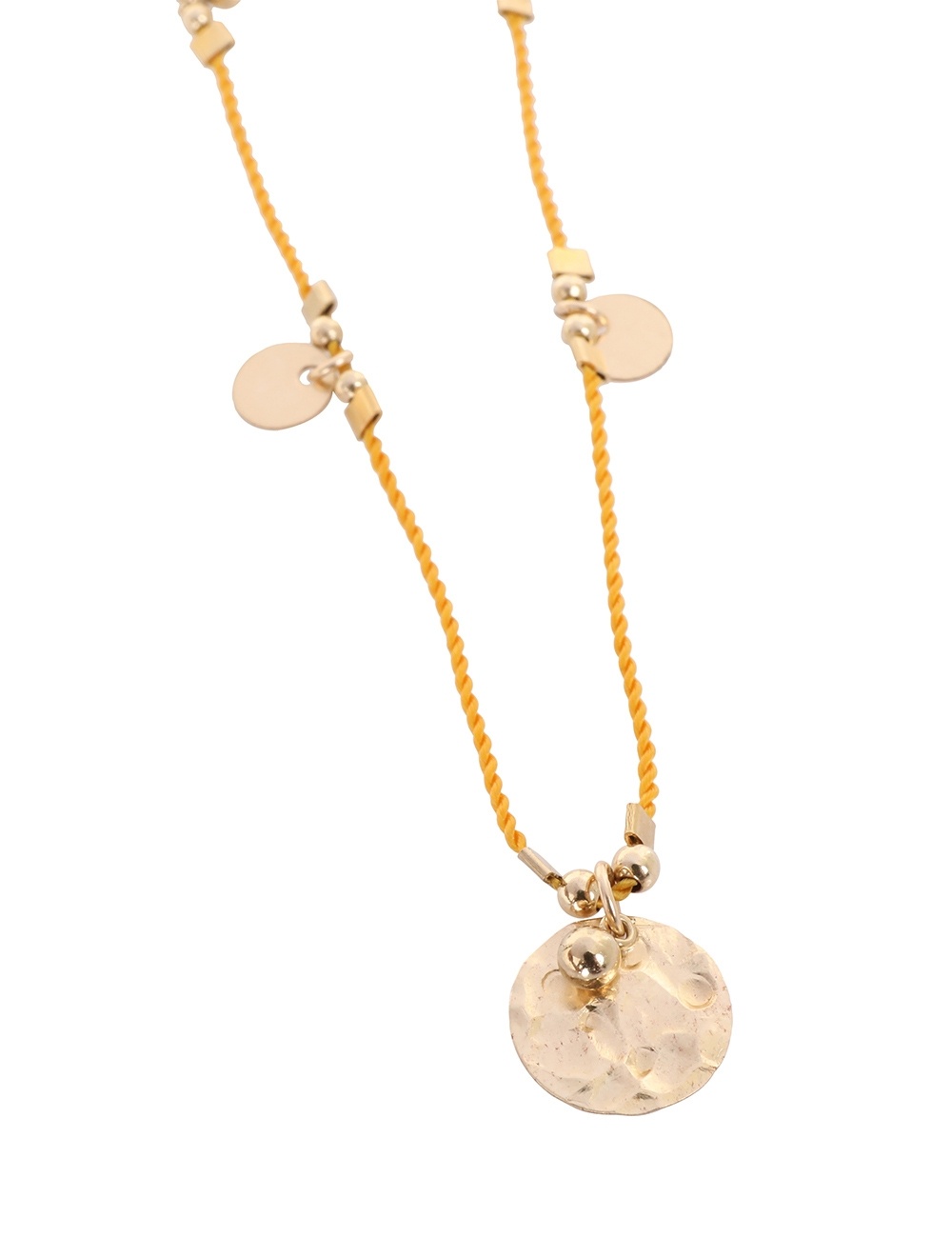 FIVE CHARM CORDED NECKLACE - 3