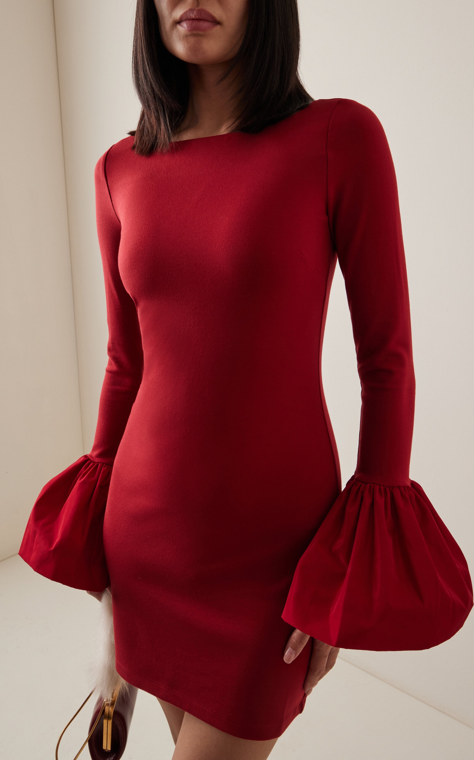 Hawthorne Double-Knit Mini Dress red - 3