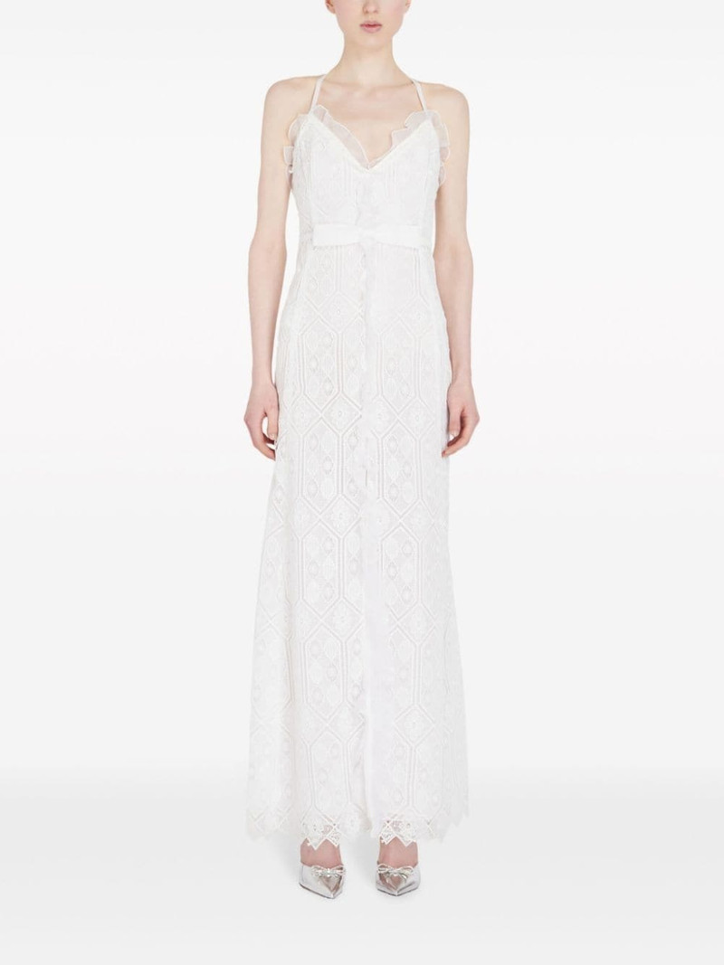 GIAMBATTISTA VALLI corded-lace sleeveless maxi dress outlook
