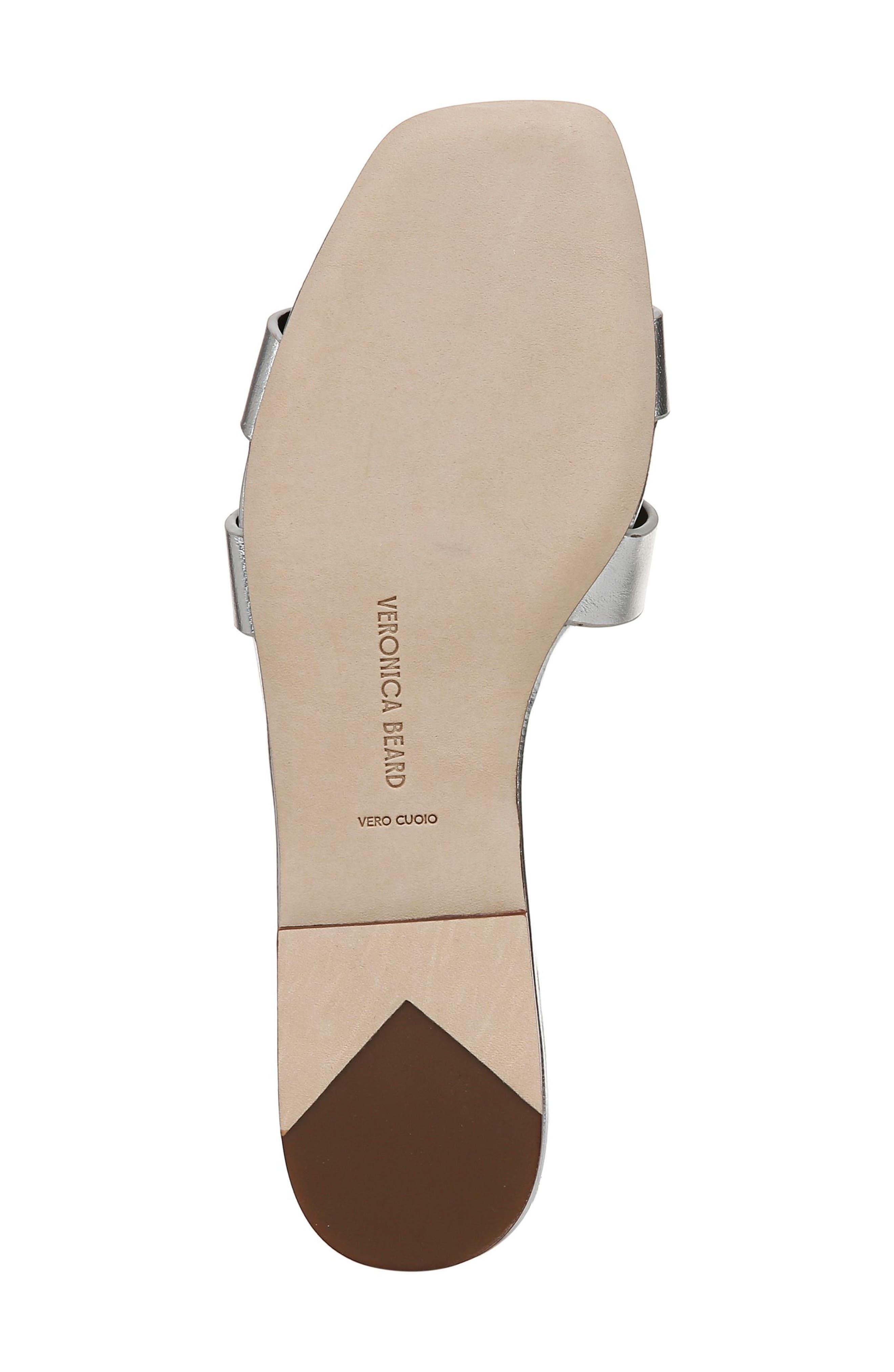 Veronica Beard Via Slide Sandal in Silver at Nordstrom - 6
