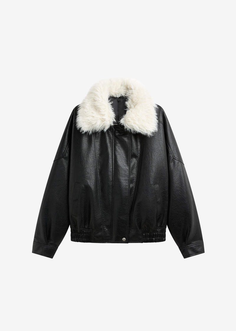 Gemonio Faux Leather Jacket - Black 1