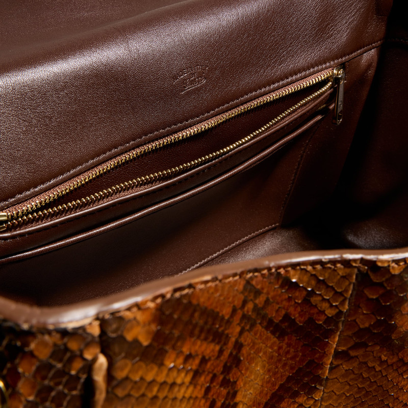 Paparazzo python medium top handle bag 8