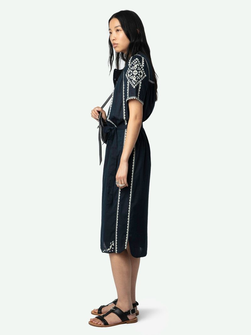 Rigy Navy Belted Dress 4