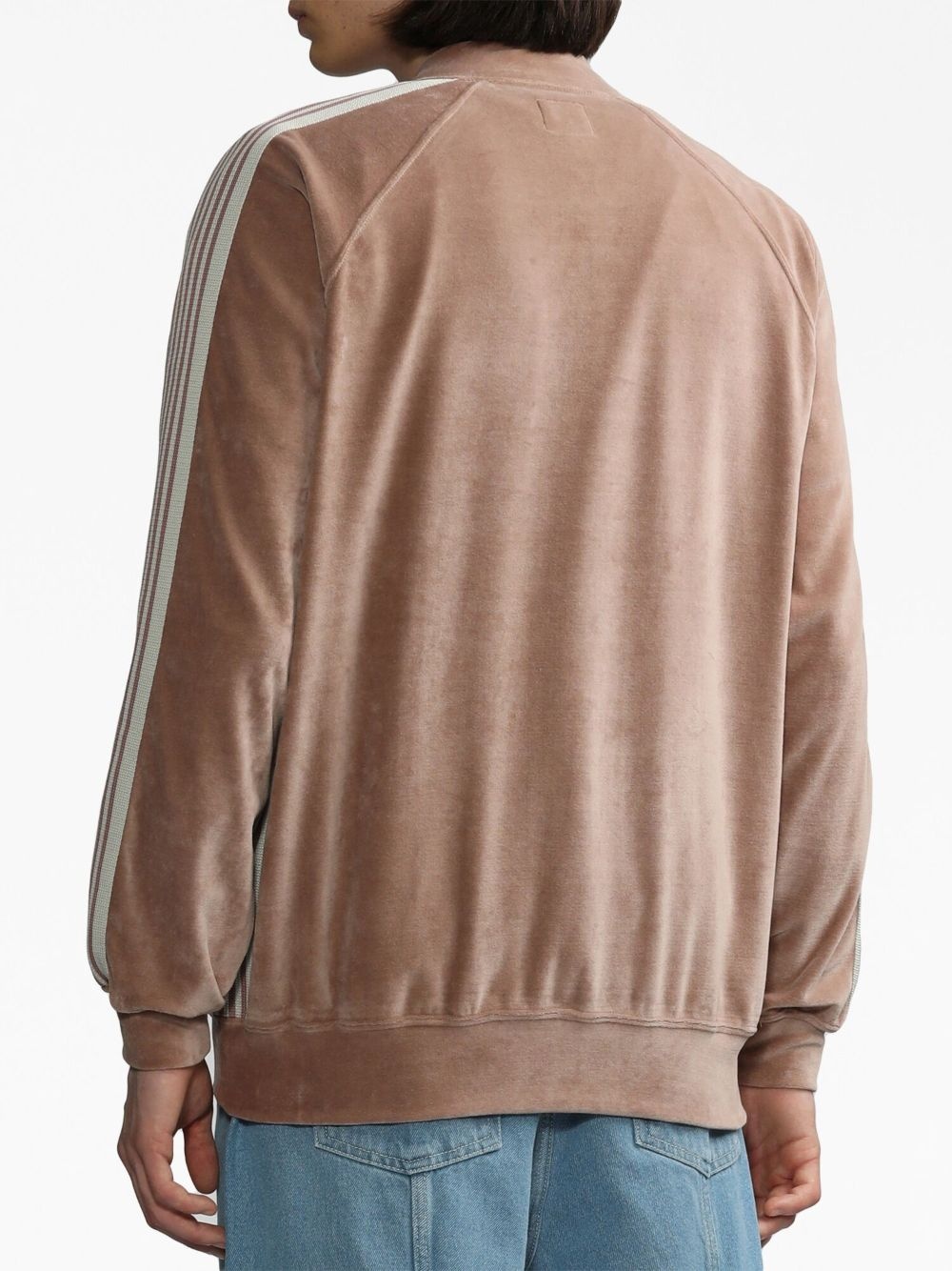 logo-embroidered zip-up sweatshirt - 4